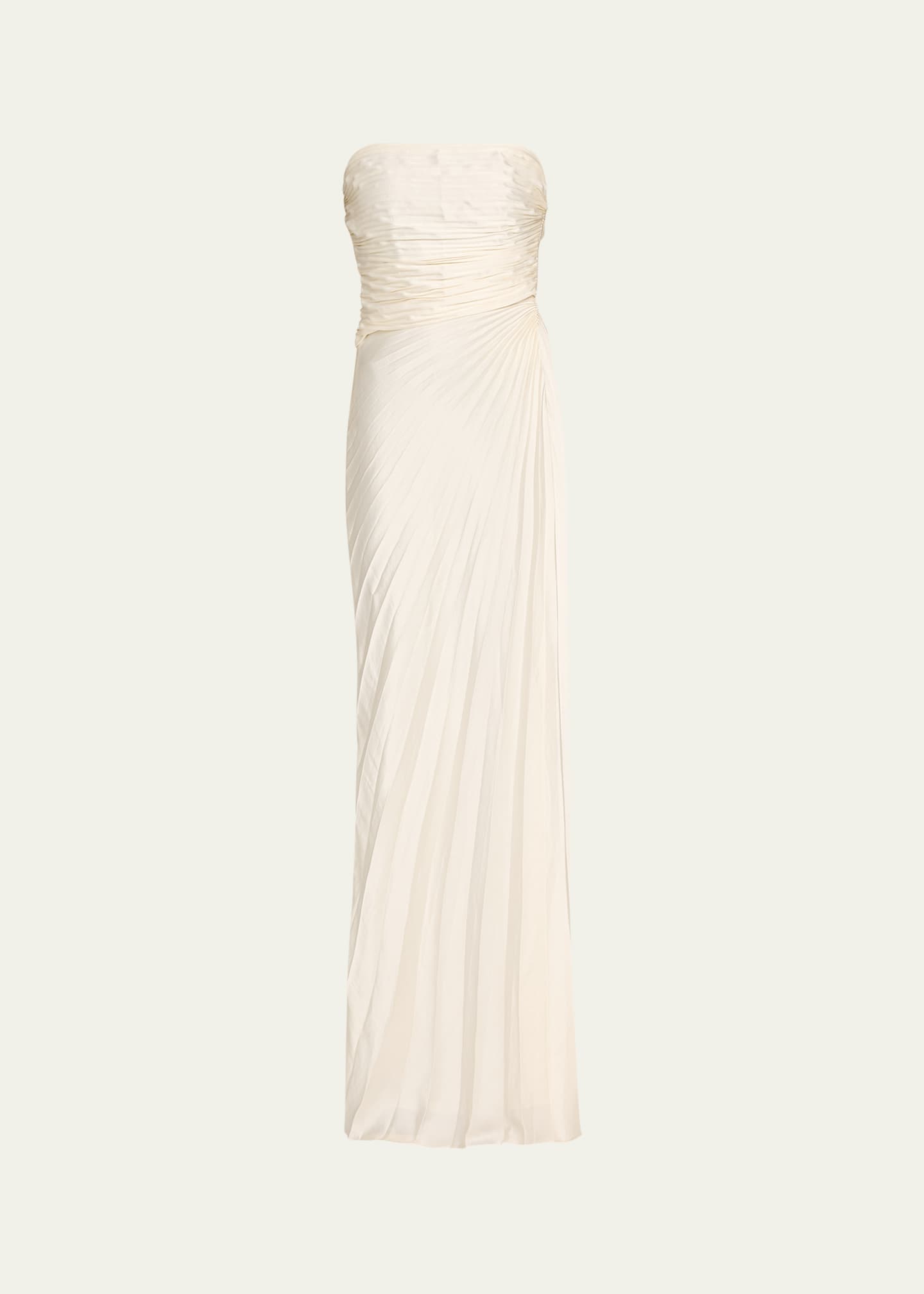 A.L.C. Bianca Pleated Strapless Gown Image 1 of 5
