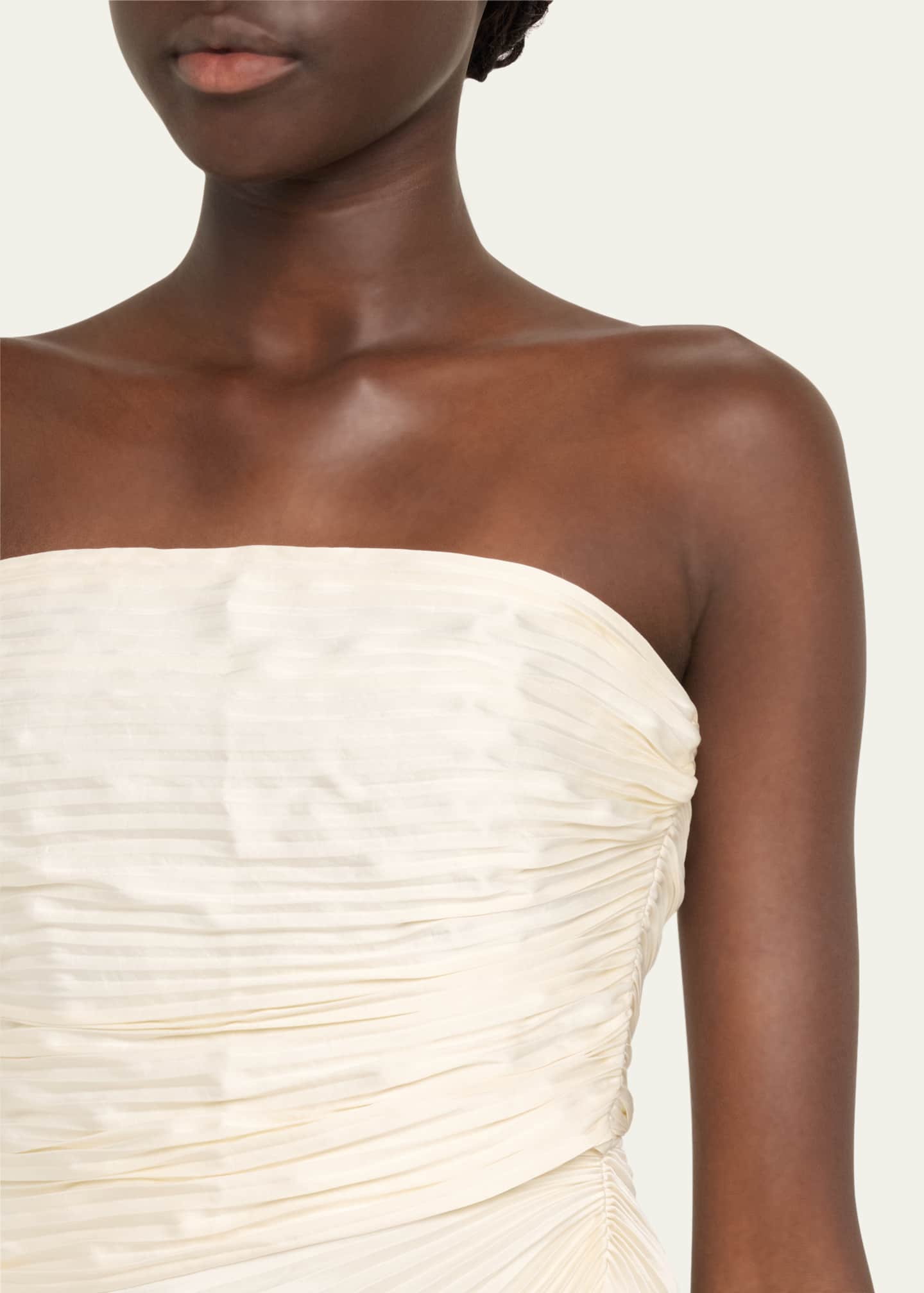A.L.C. Bianca Pleated Strapless Gown Image 5 of 5