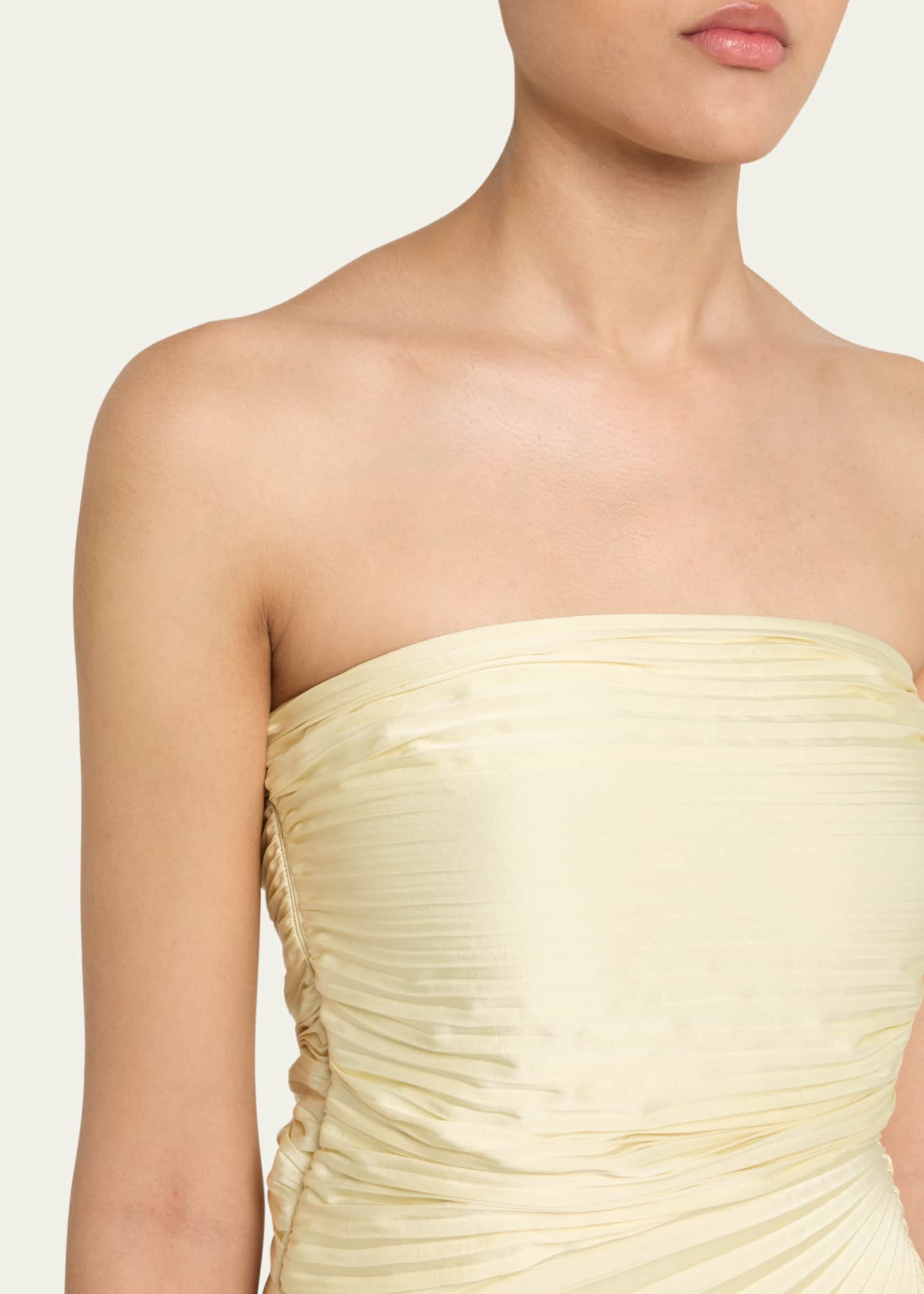 A.L.C. Bianca Pleated Strapless Gown Image 5 of 5