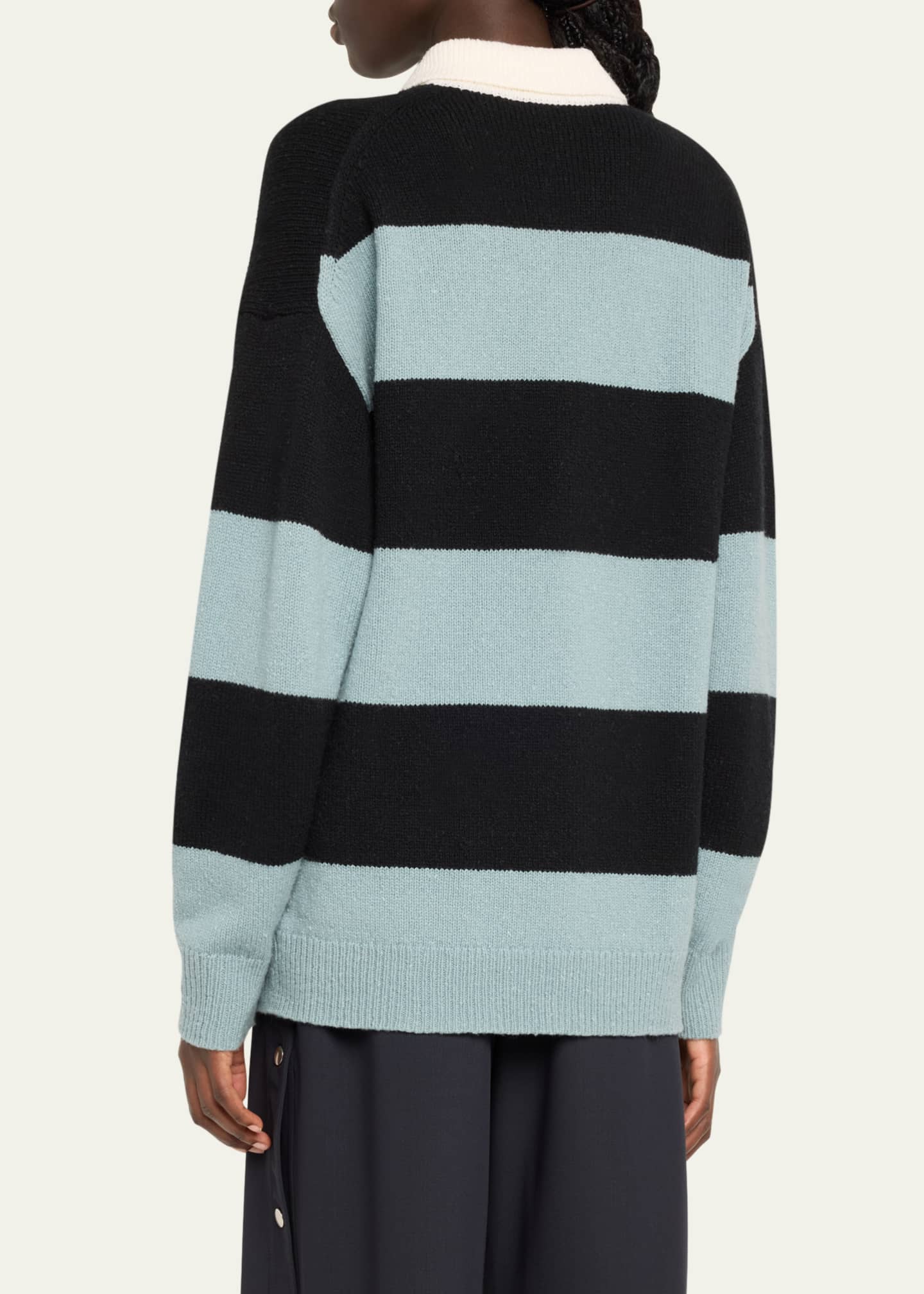 A.L.C. Mason Striped Wool Cashmere Sweater