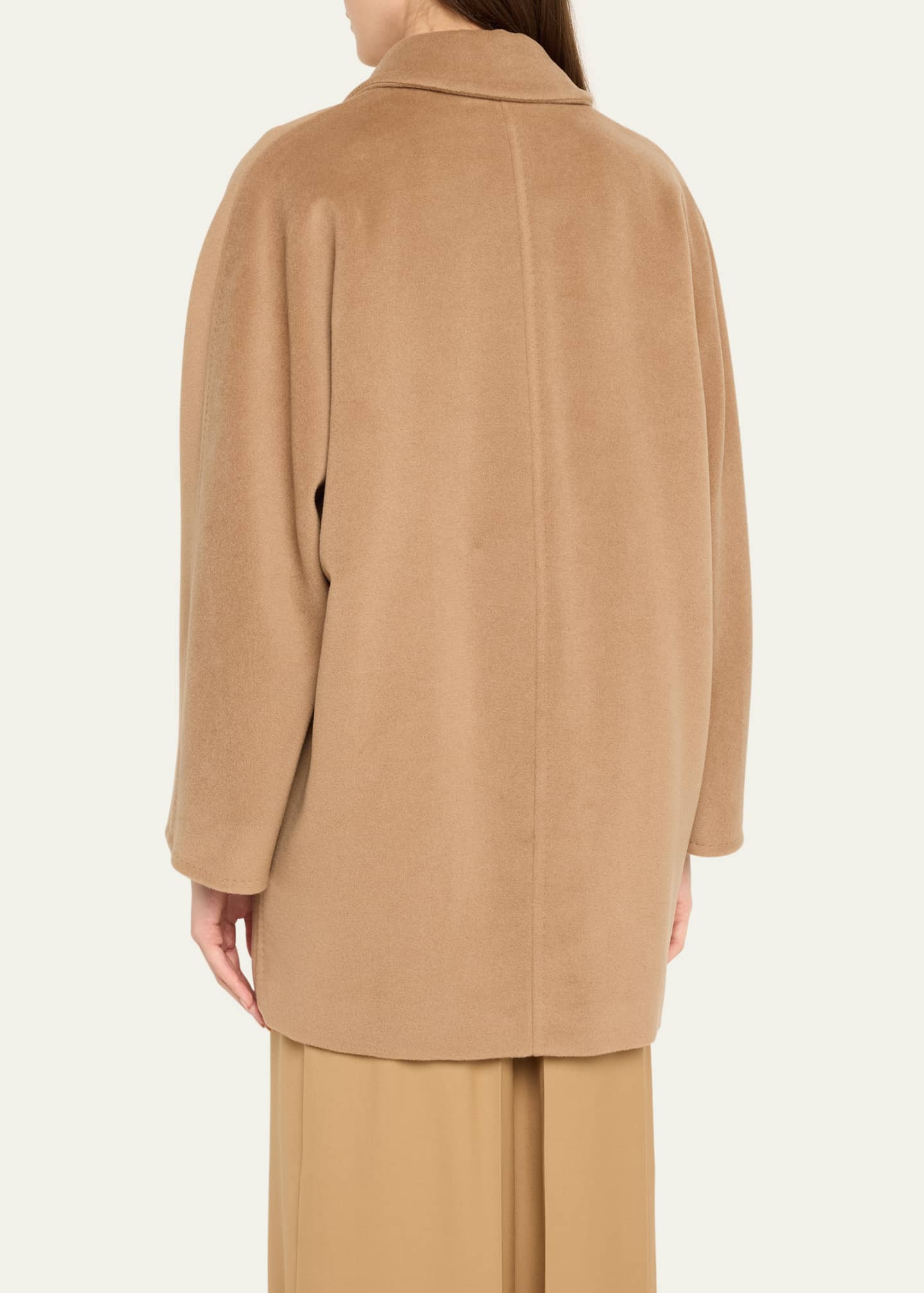 Max Mara Rebus Double-Breasted Wool Cashmere Coat Image 3 of 5