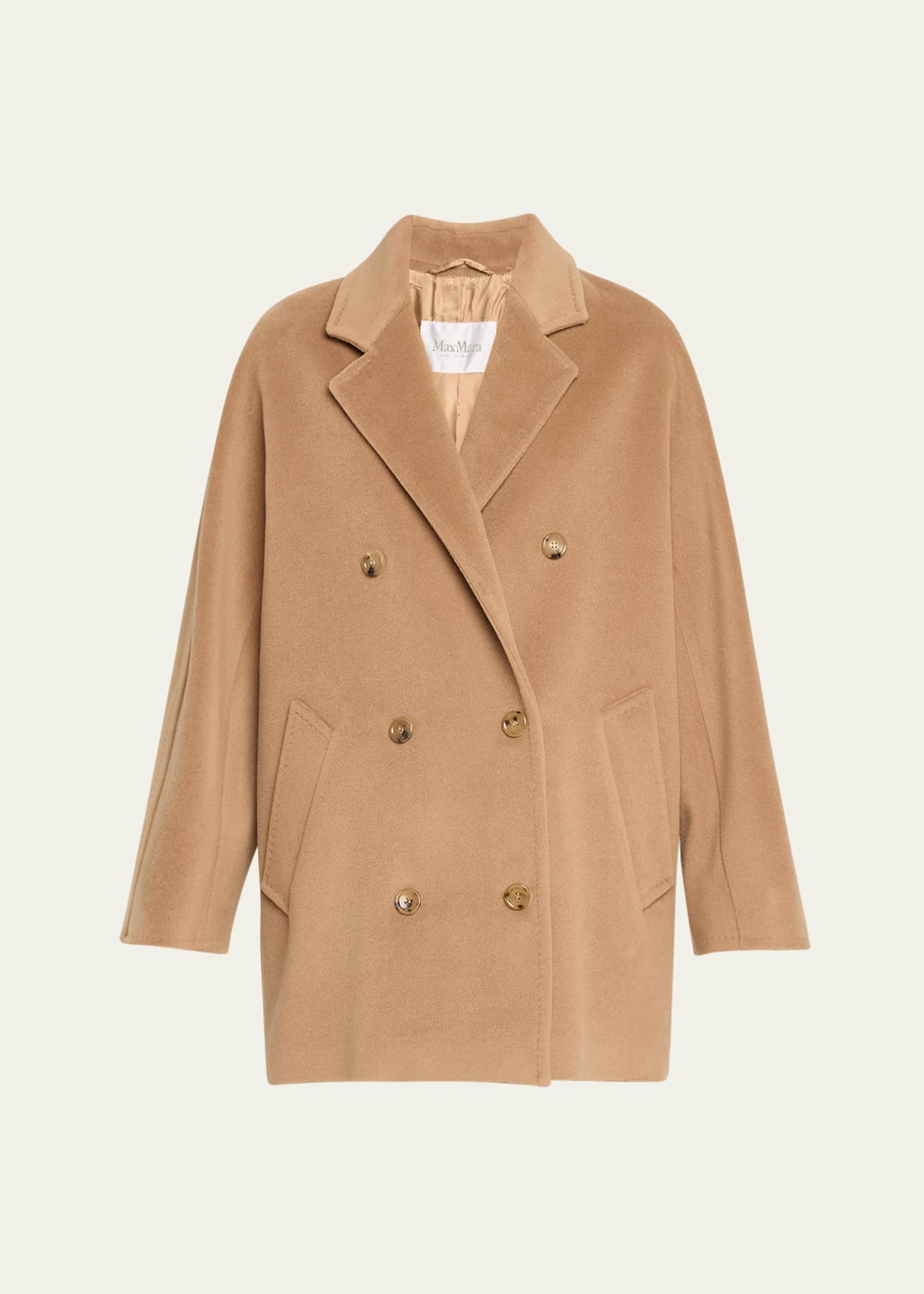 Max Mara Rebus Double-Breasted Wool Cashmere Coat Image 1 of 5