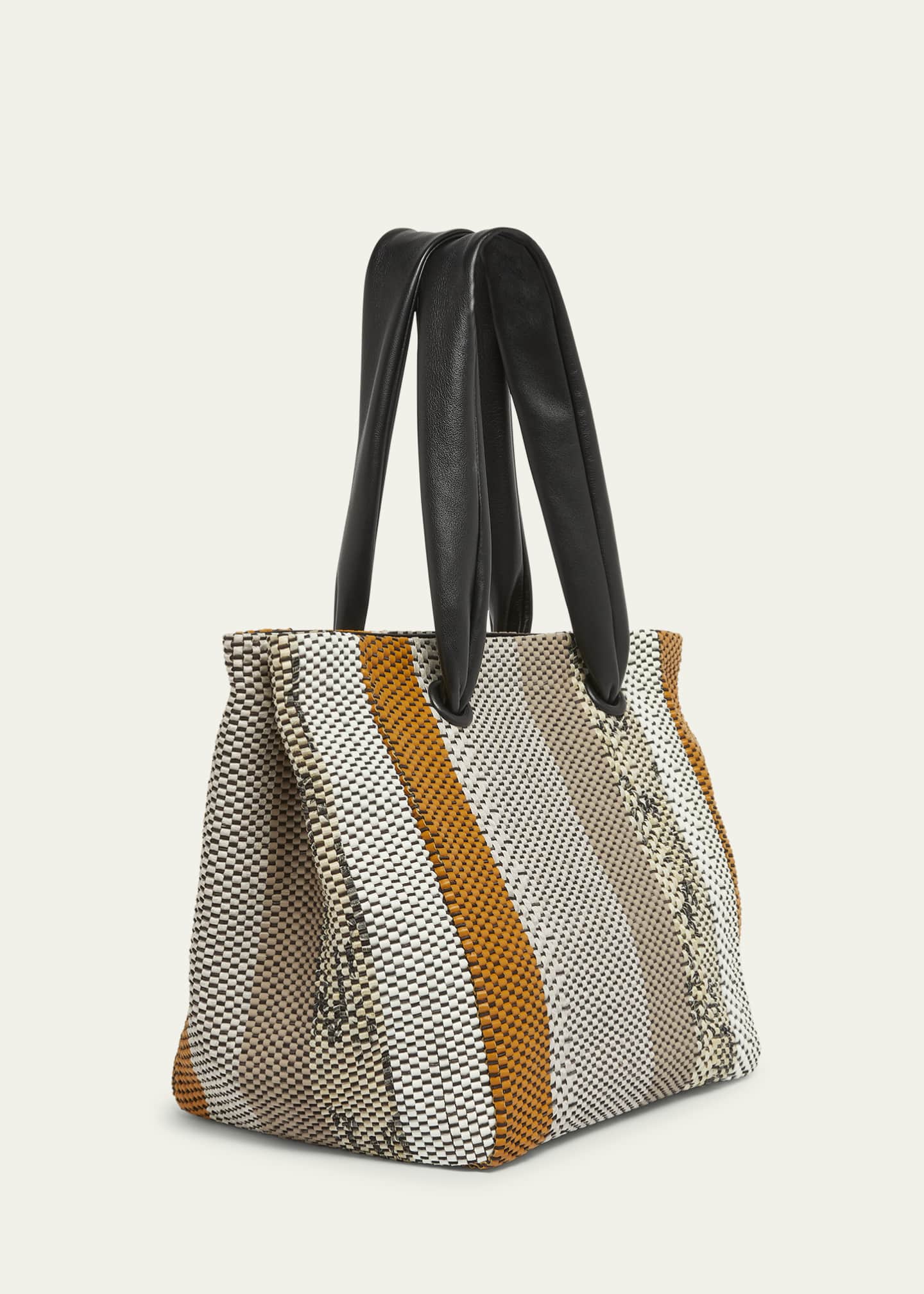 Dries Van Noten Muff Woven Leather Tote Bag Image 2 of 3