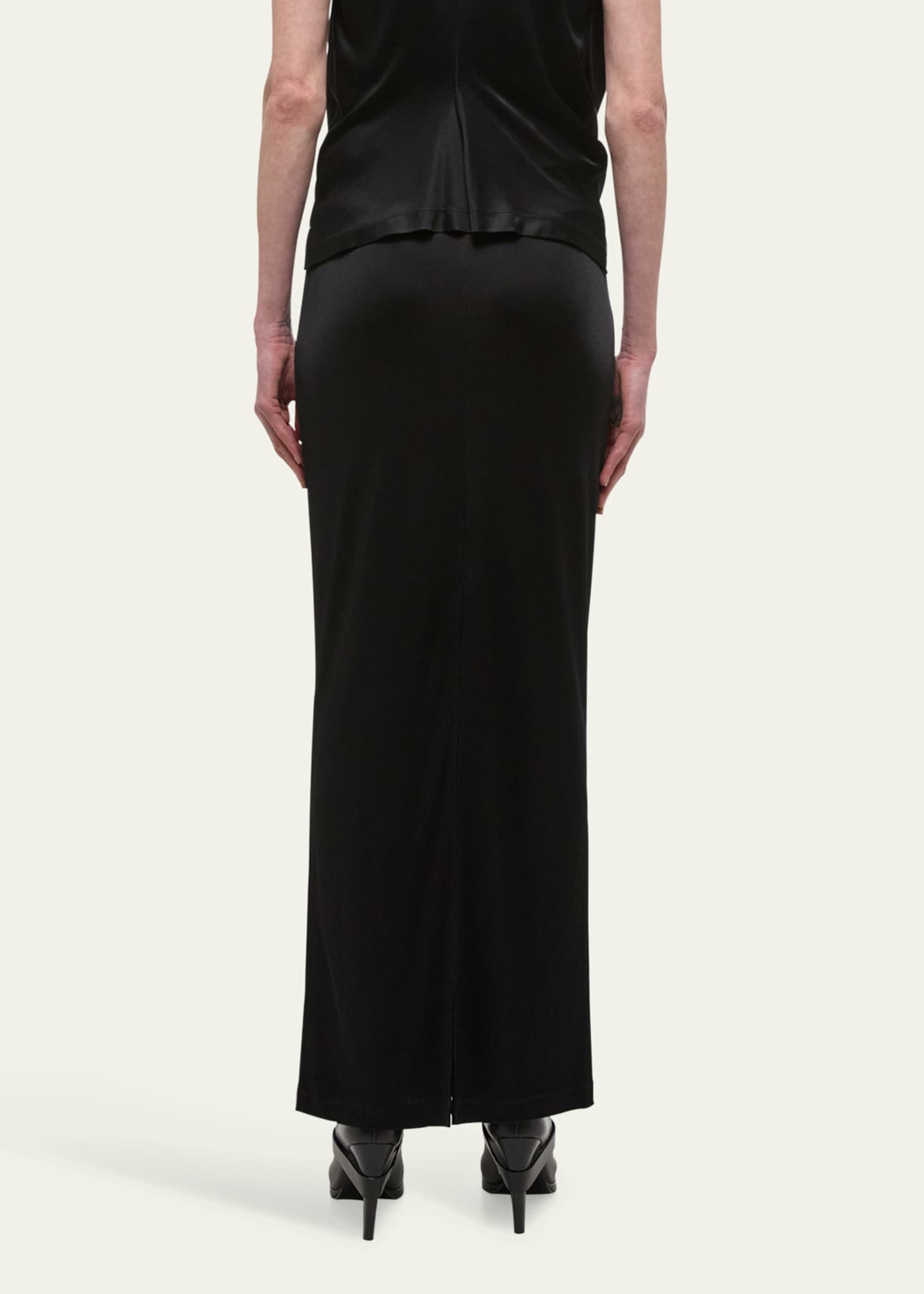 Helmut lang satin maxi skirt cheap