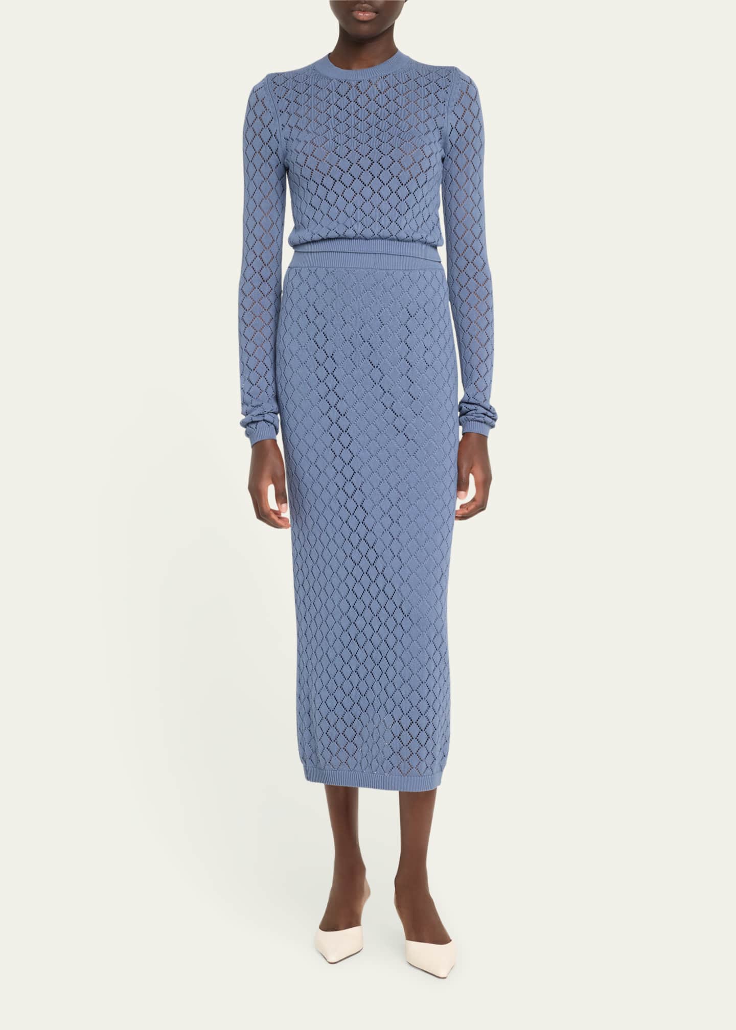 A.L.C. Brandi Pointelle Knit Top Image 2 of 5