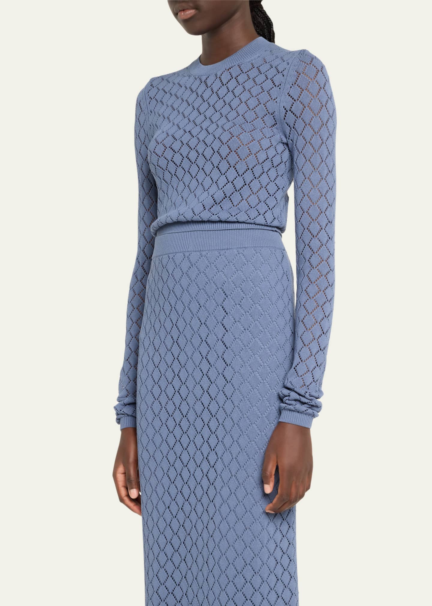 A.L.C. Brandi Pointelle Knit Top Image 4 of 5