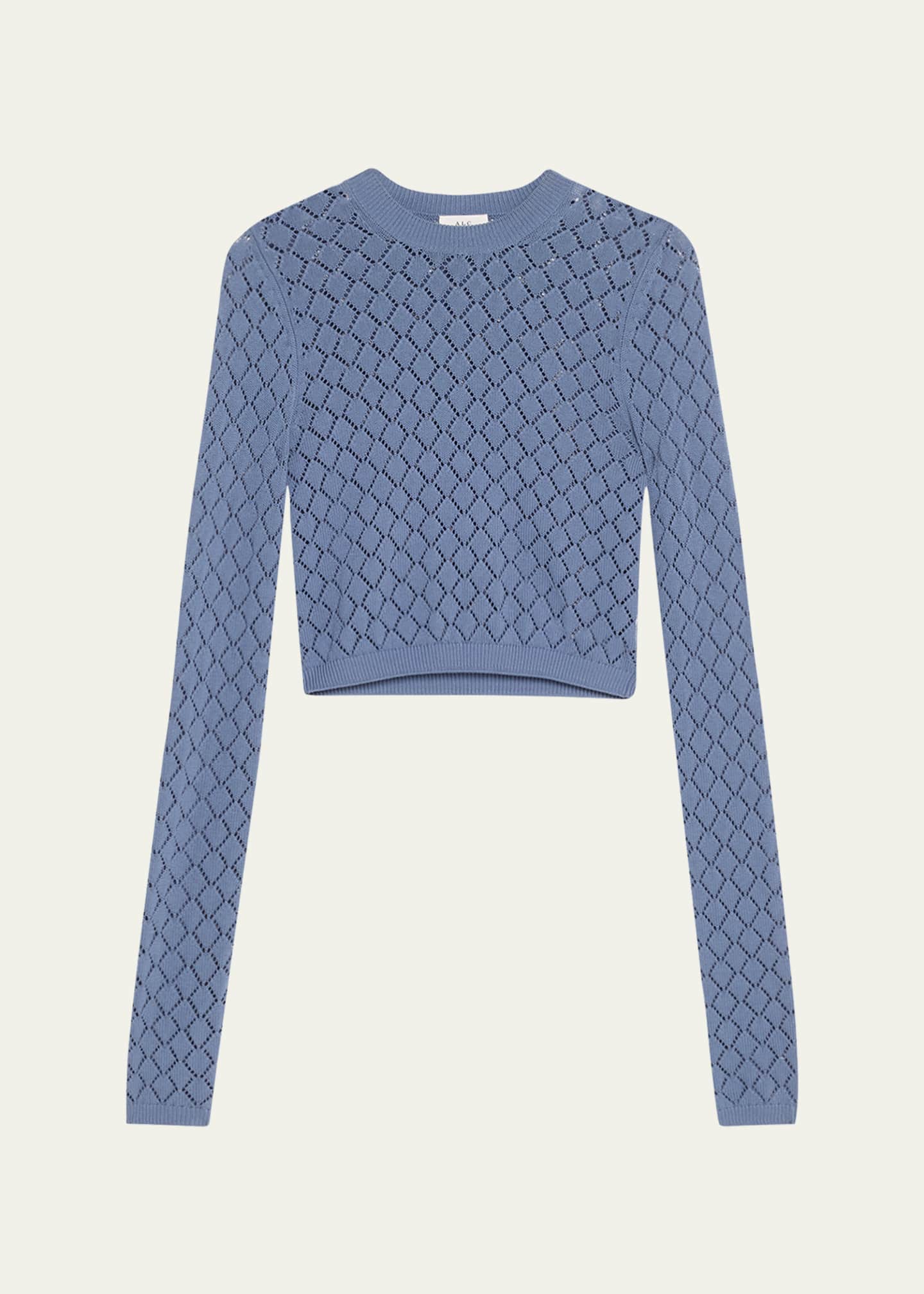 A.L.C. Brandi Pointelle Knit Top Image 1 of 5