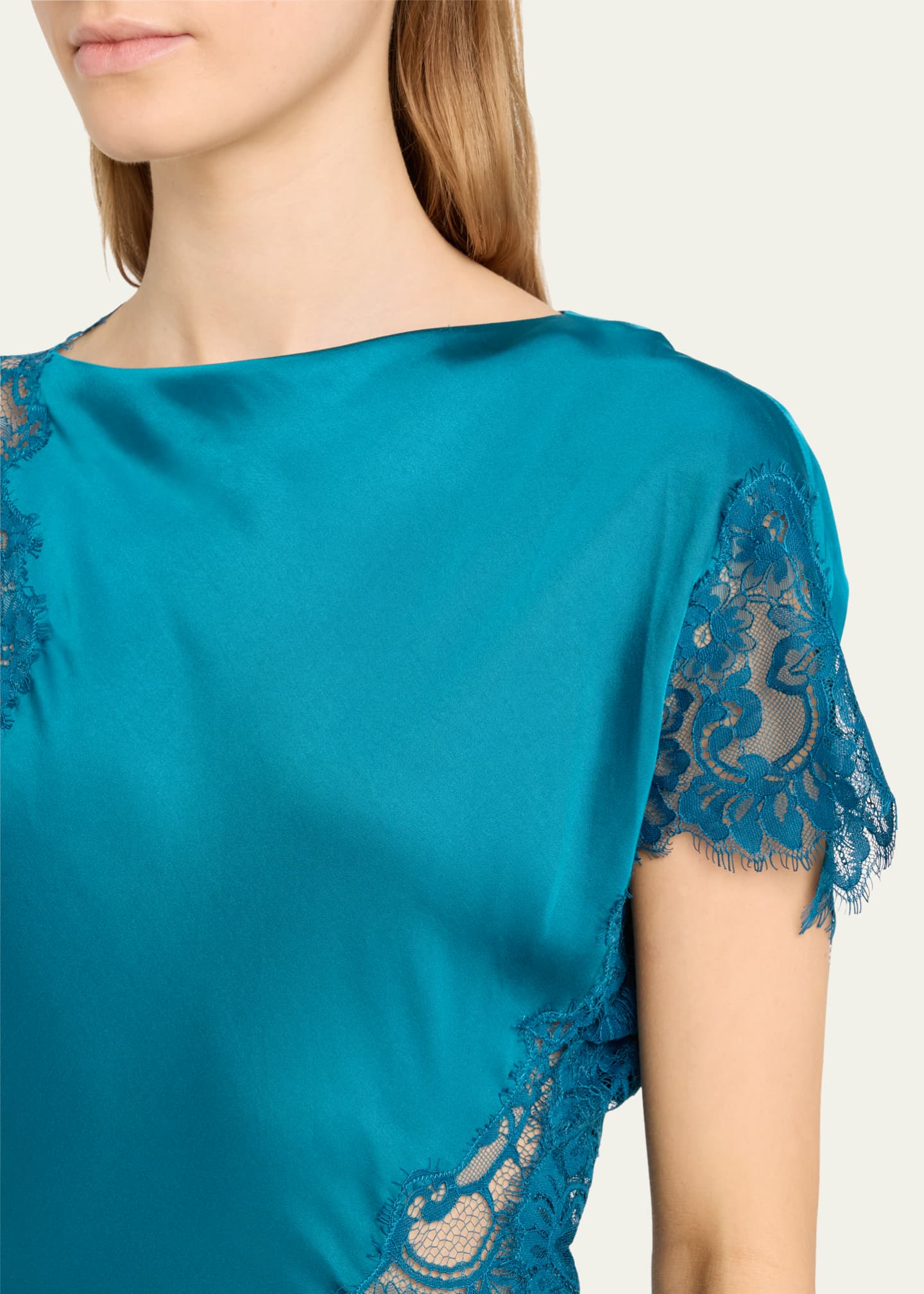 Alessia Printed Cotton Lace Dress