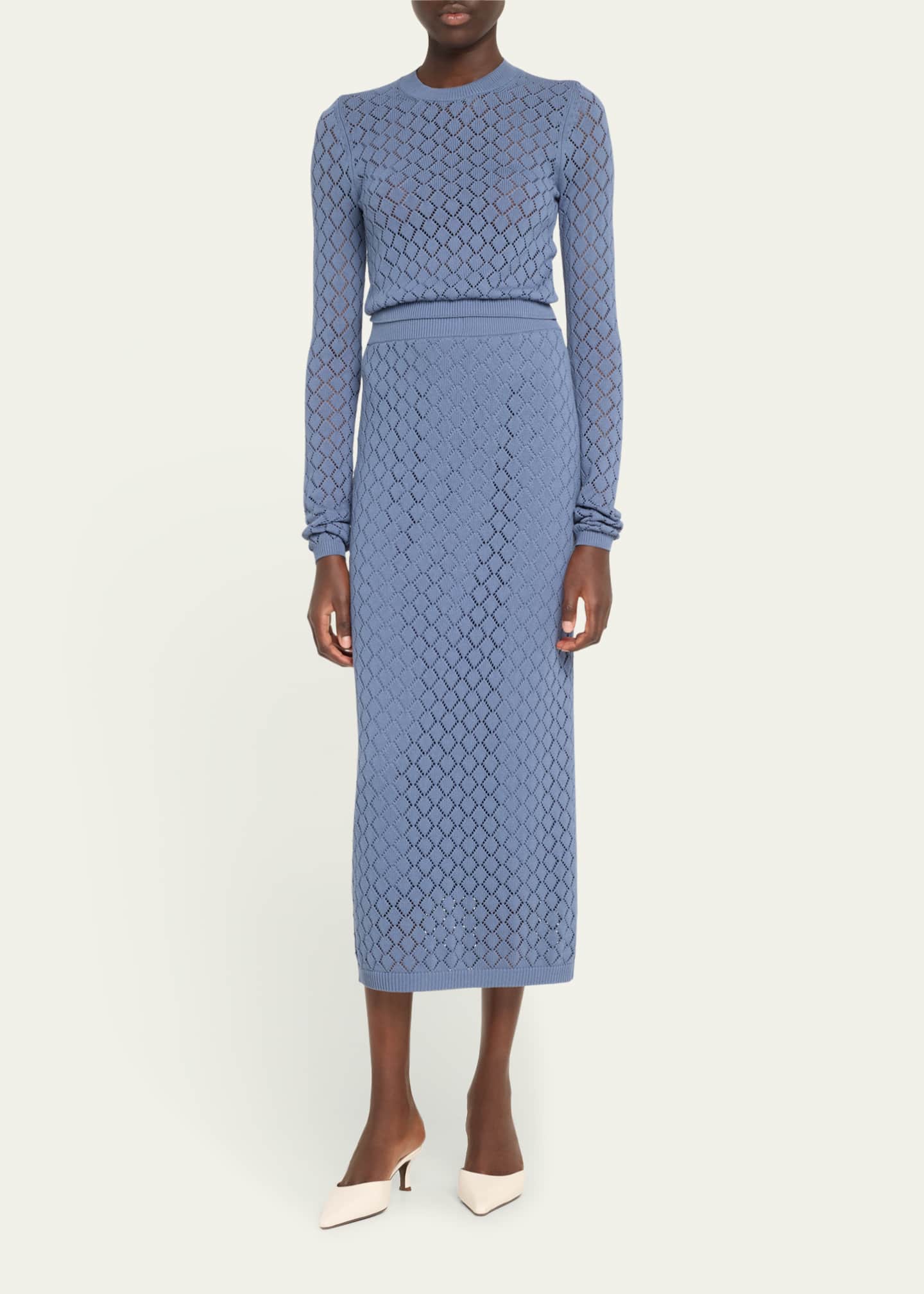A.L.C. Addison Pointelle Knit Skirt Image 2 of 5
