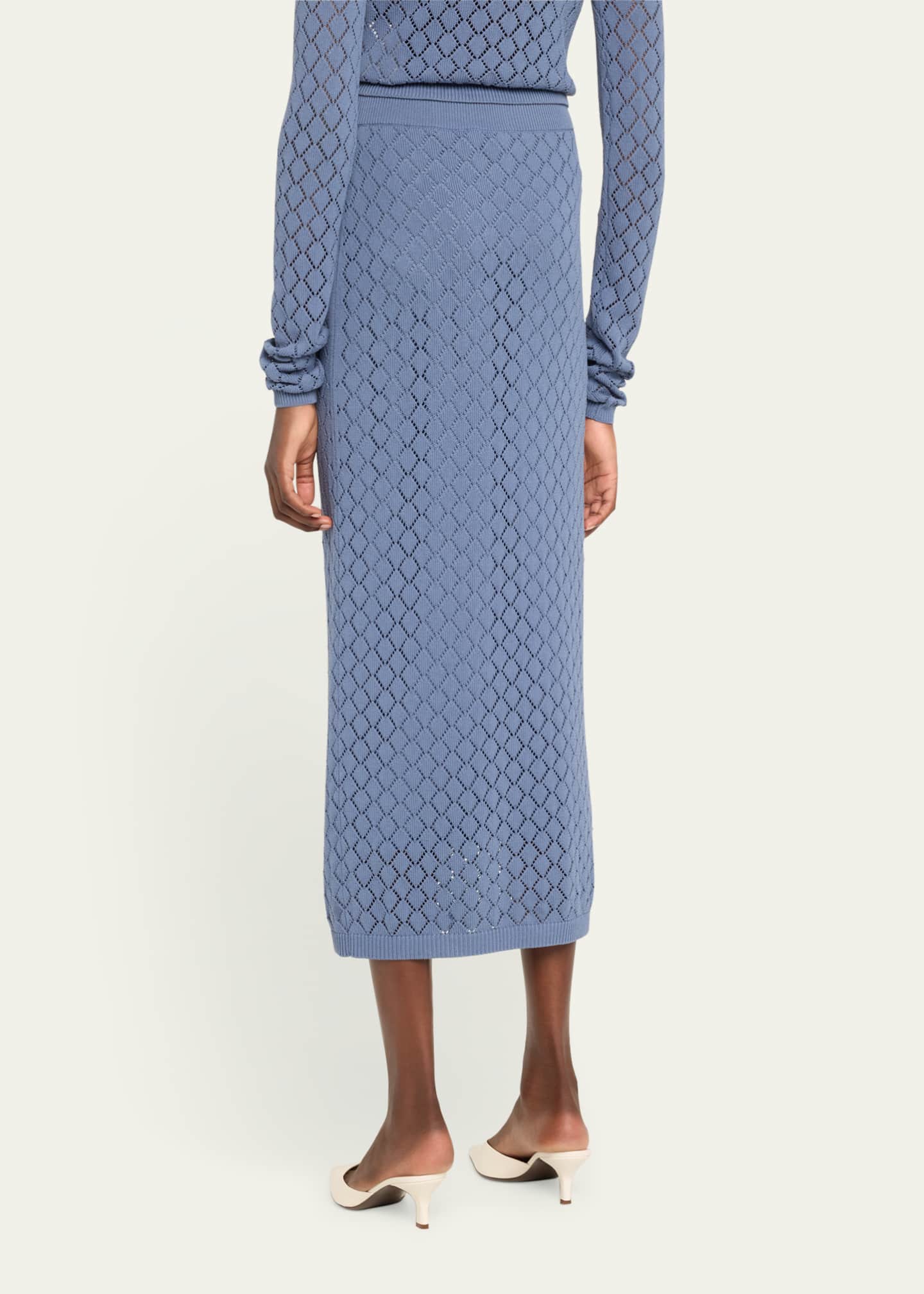 A.L.C. Addison Pointelle Knit Skirt Image 3 of 5