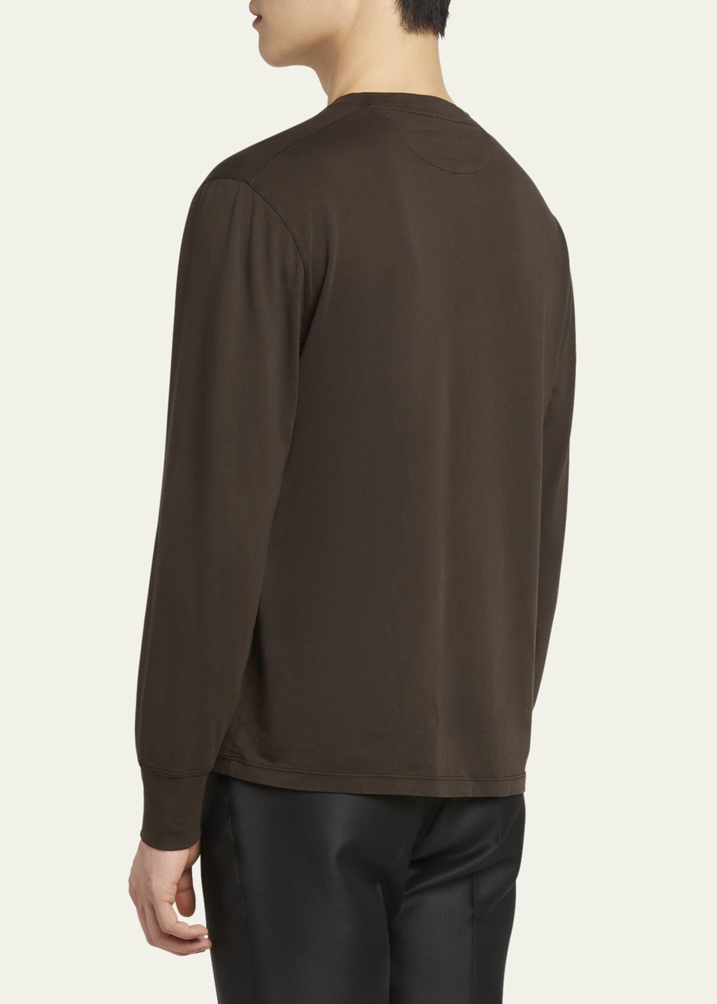TOM FORD Men's Lyocell-Cotton Crewneck T-Shirt Image 3 of 5