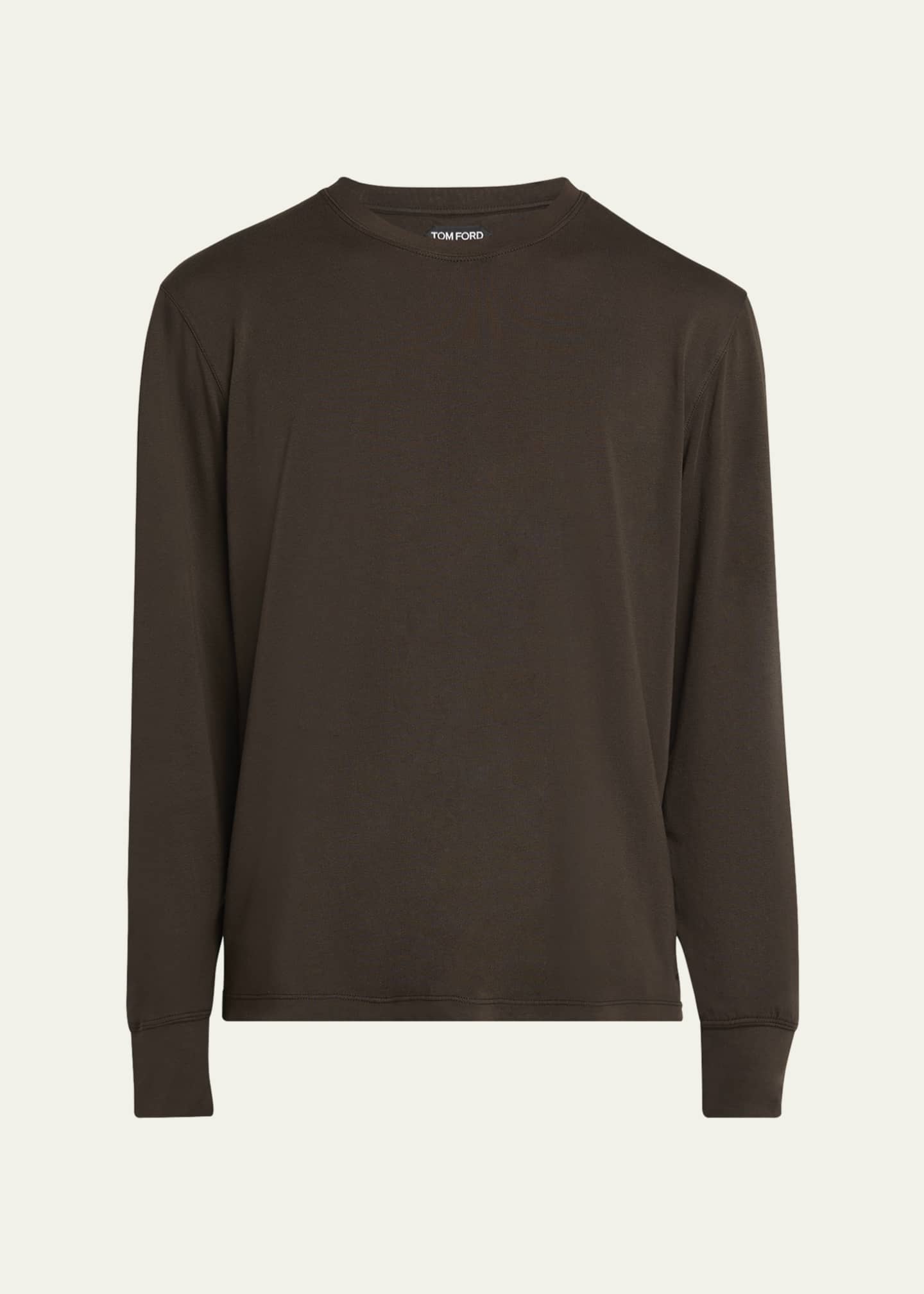 TOM FORD Men's Lyocell-Cotton Crewneck T-Shirt Image 1 of 5