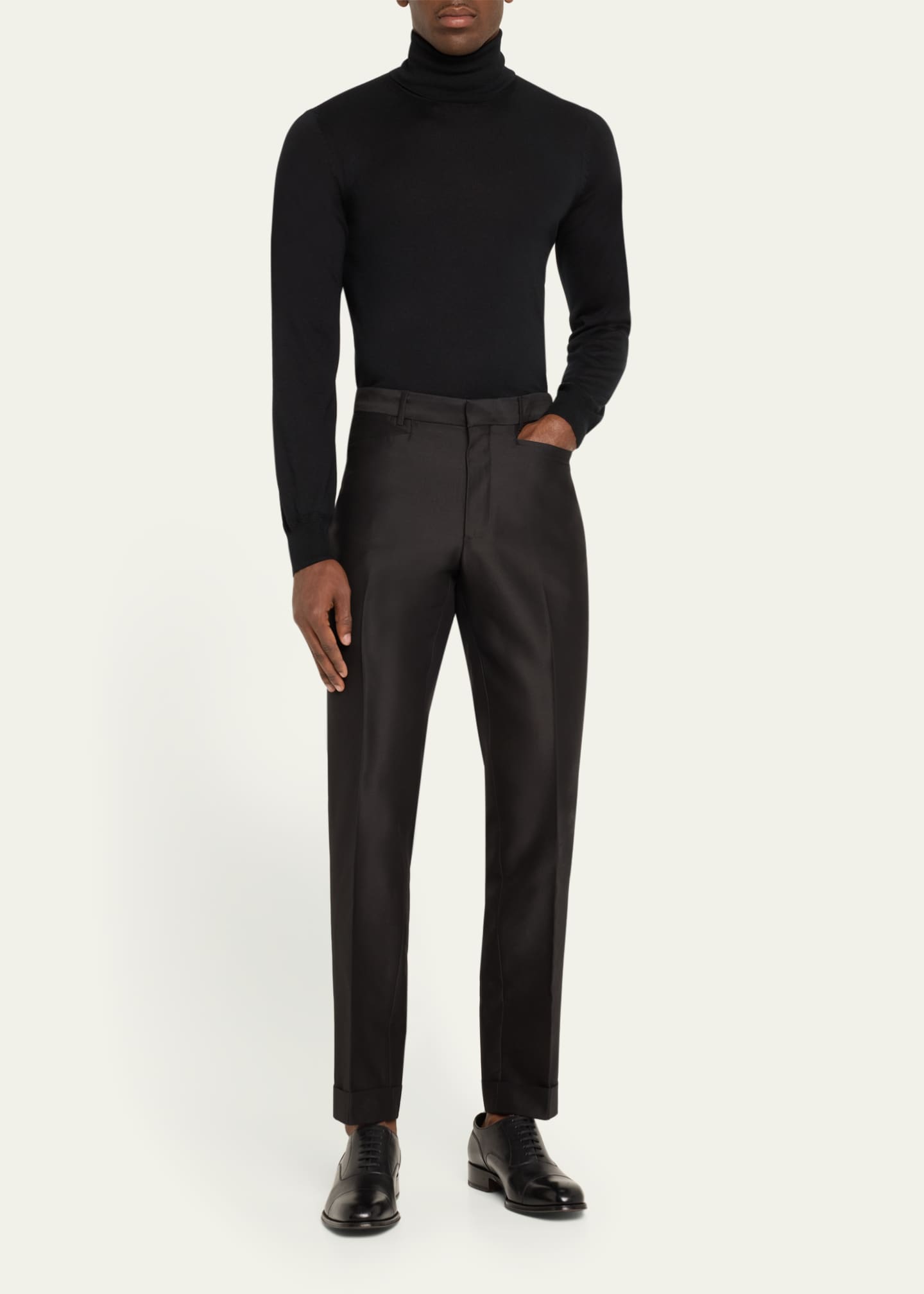TOM FORD Men's Fine-Gauge Cashmere Turtleneck Sweater - Bergdorf