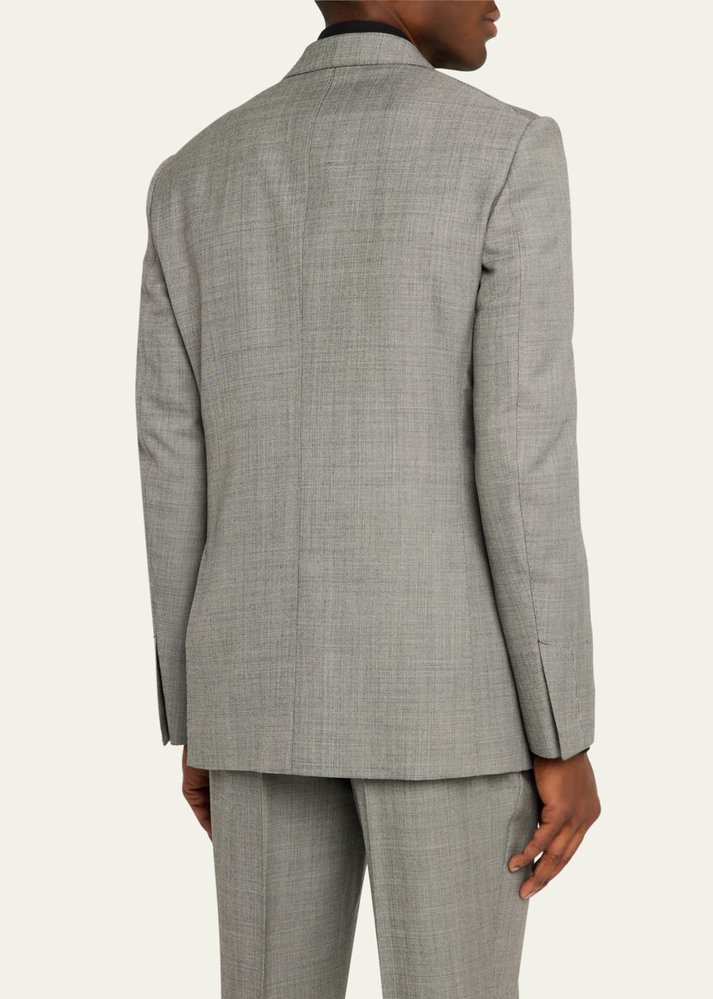 TOM FORD Men's Shelton Sharkskin Slim-Fit Suit Image 5 of 8