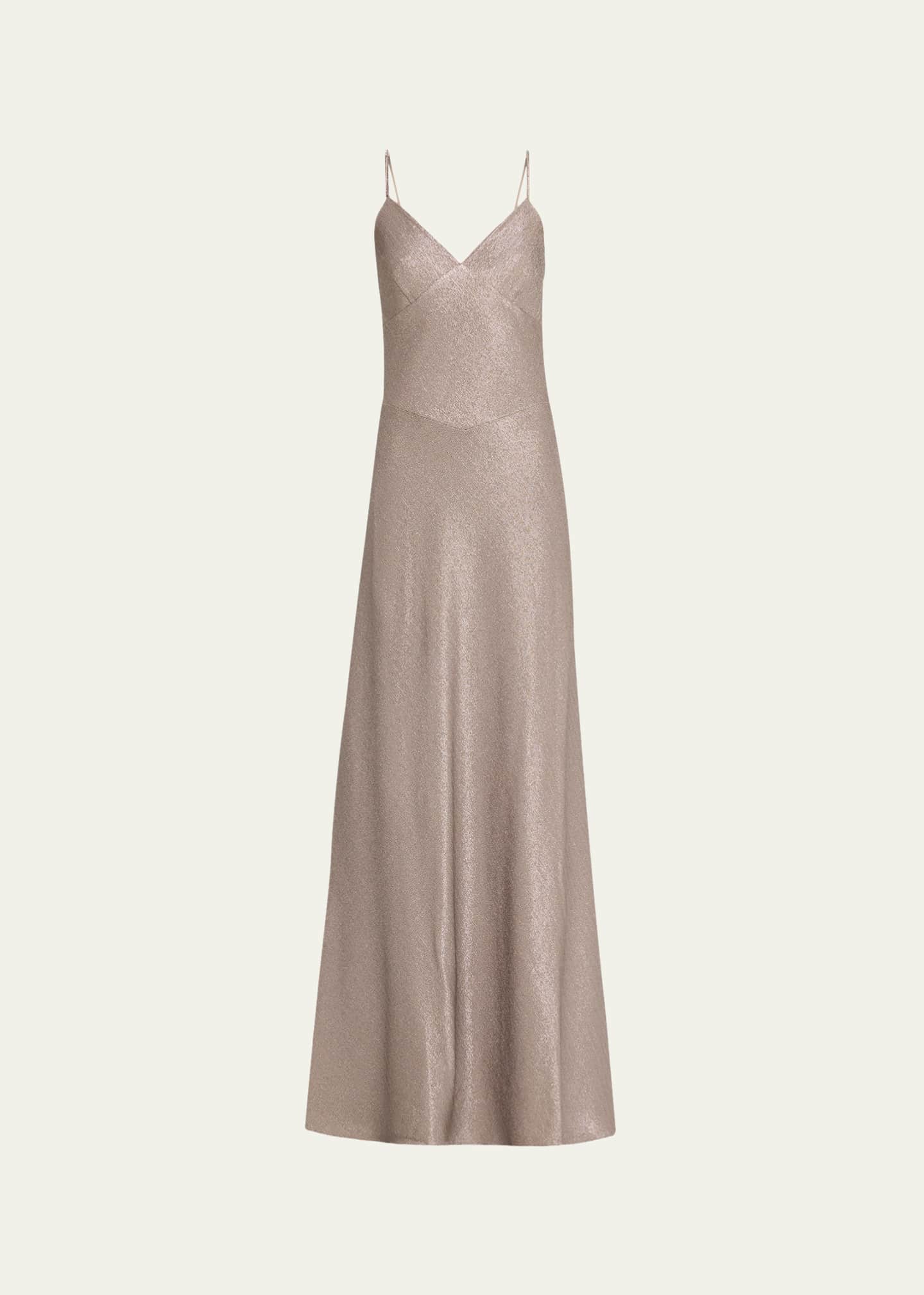 Ralph Lauren Collection Natalie Metallic Gown Image 1 of 5