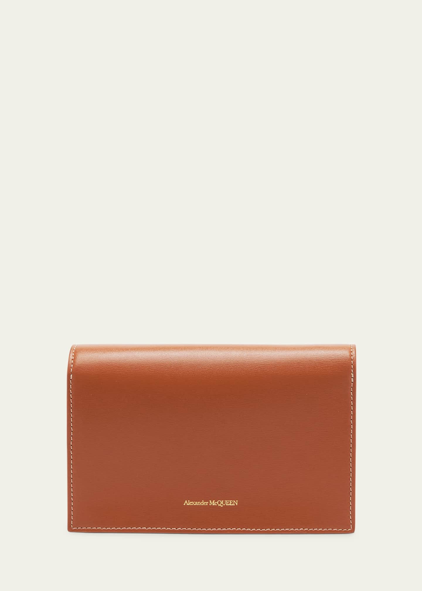 McQueen Small Skull Leather Crossbody Bag Image 3 of 5