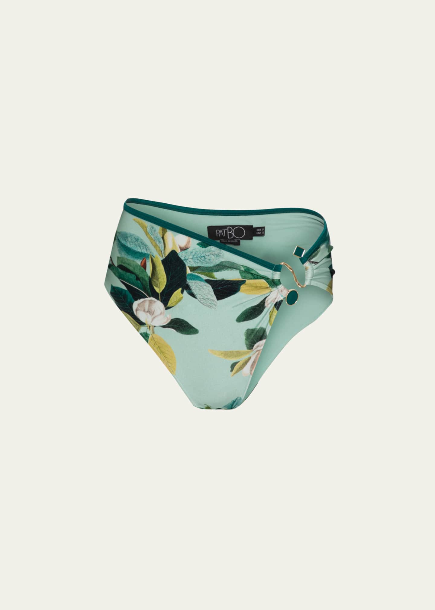 PatBO Magnolia High-Leg Bikini Bottoms Image 1 of 3