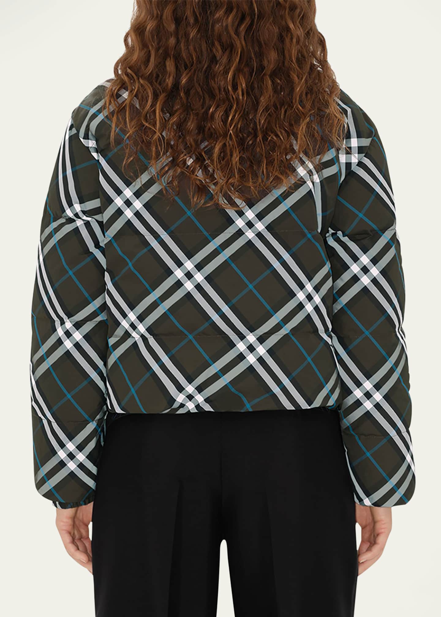 Burberry Reversible Check Short Puffer Jacket - Bergdorf Goodman