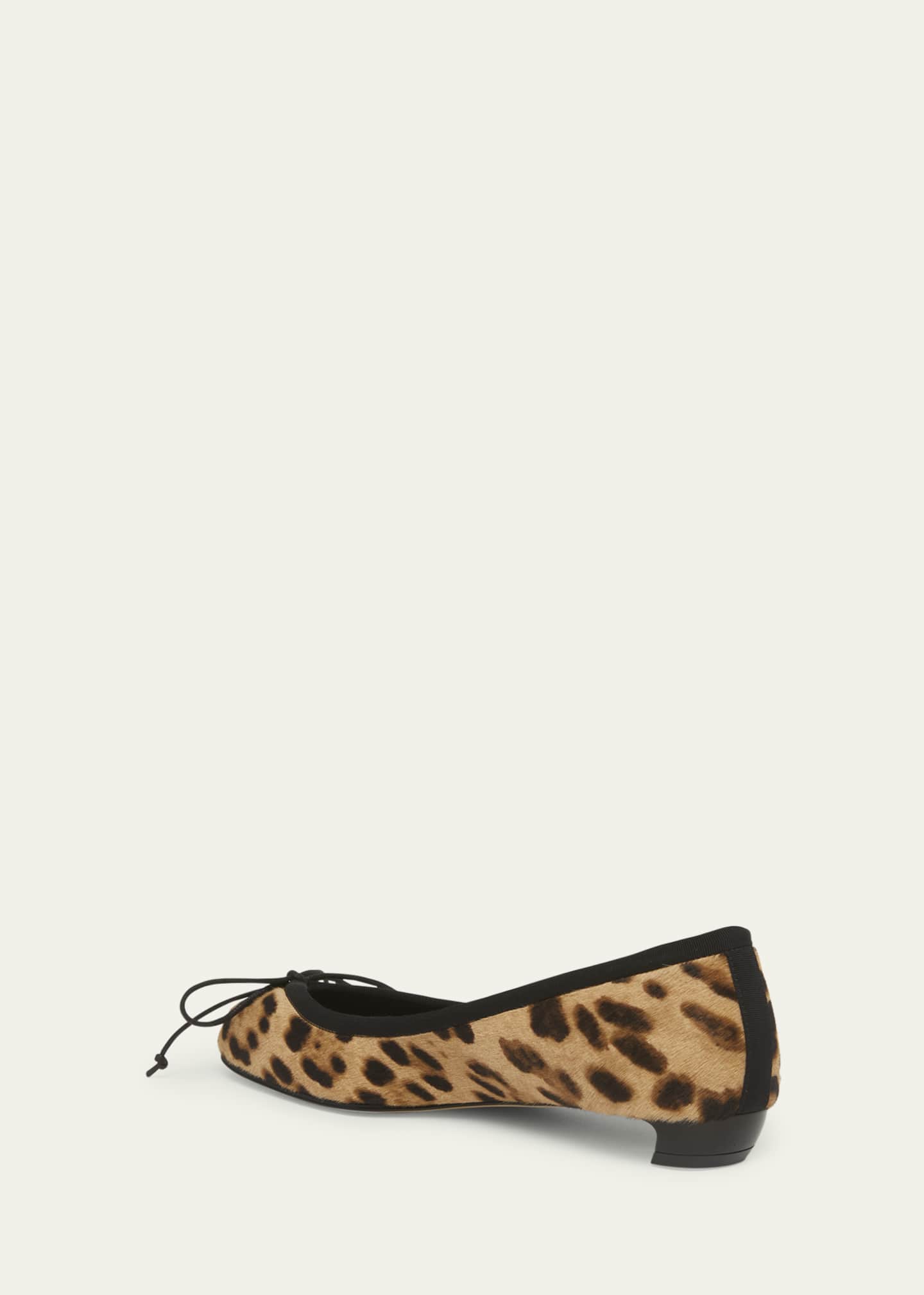 McQueen Leopard Bow Ballerina Flats Image 4 of 5