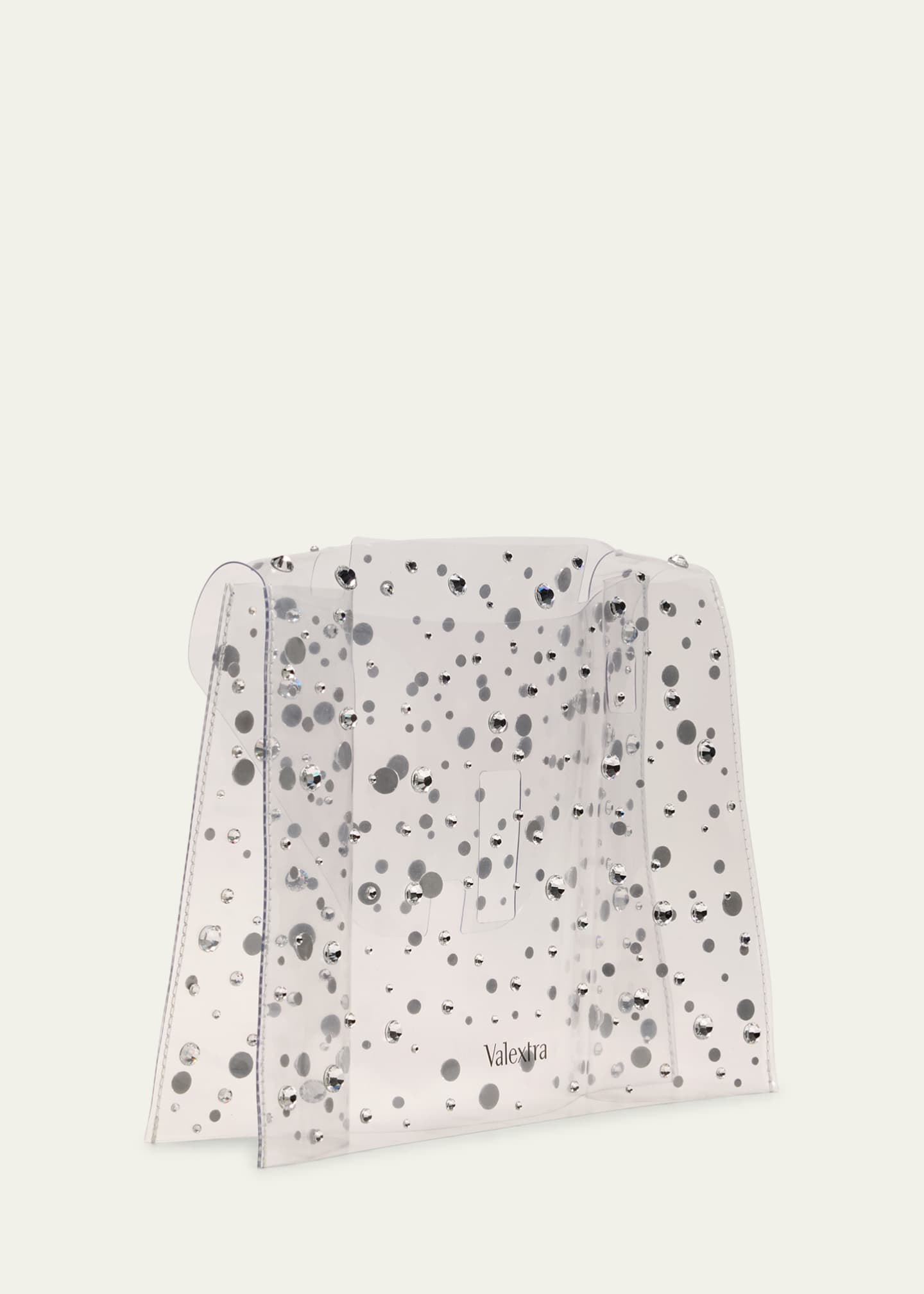 Valextra Iside Mini Clear Embellished Raincoat Bag Cover Image 2 of 3