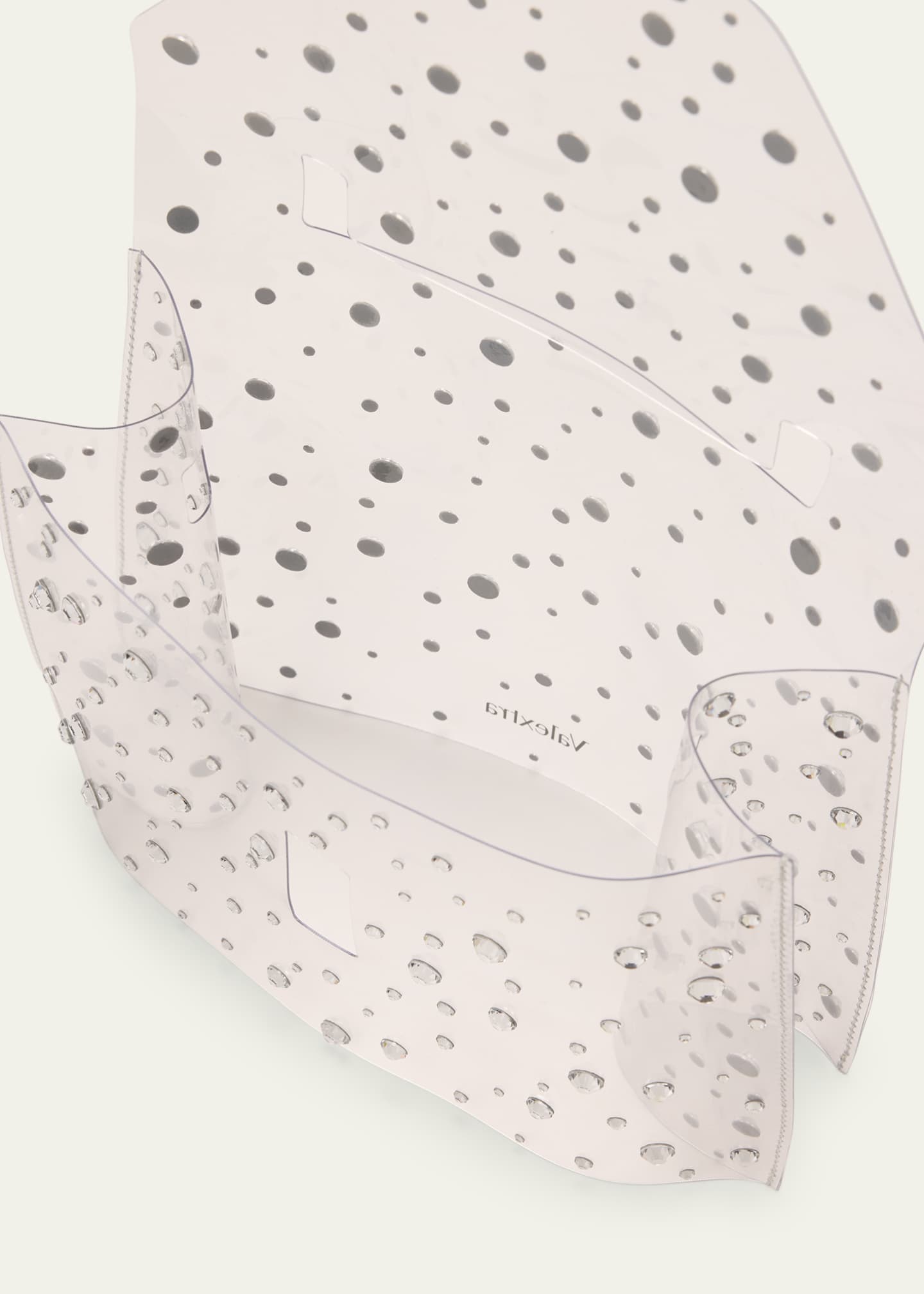 Valextra Iside Mini Clear Embellished Raincoat Bag Cover Image 3 of 3