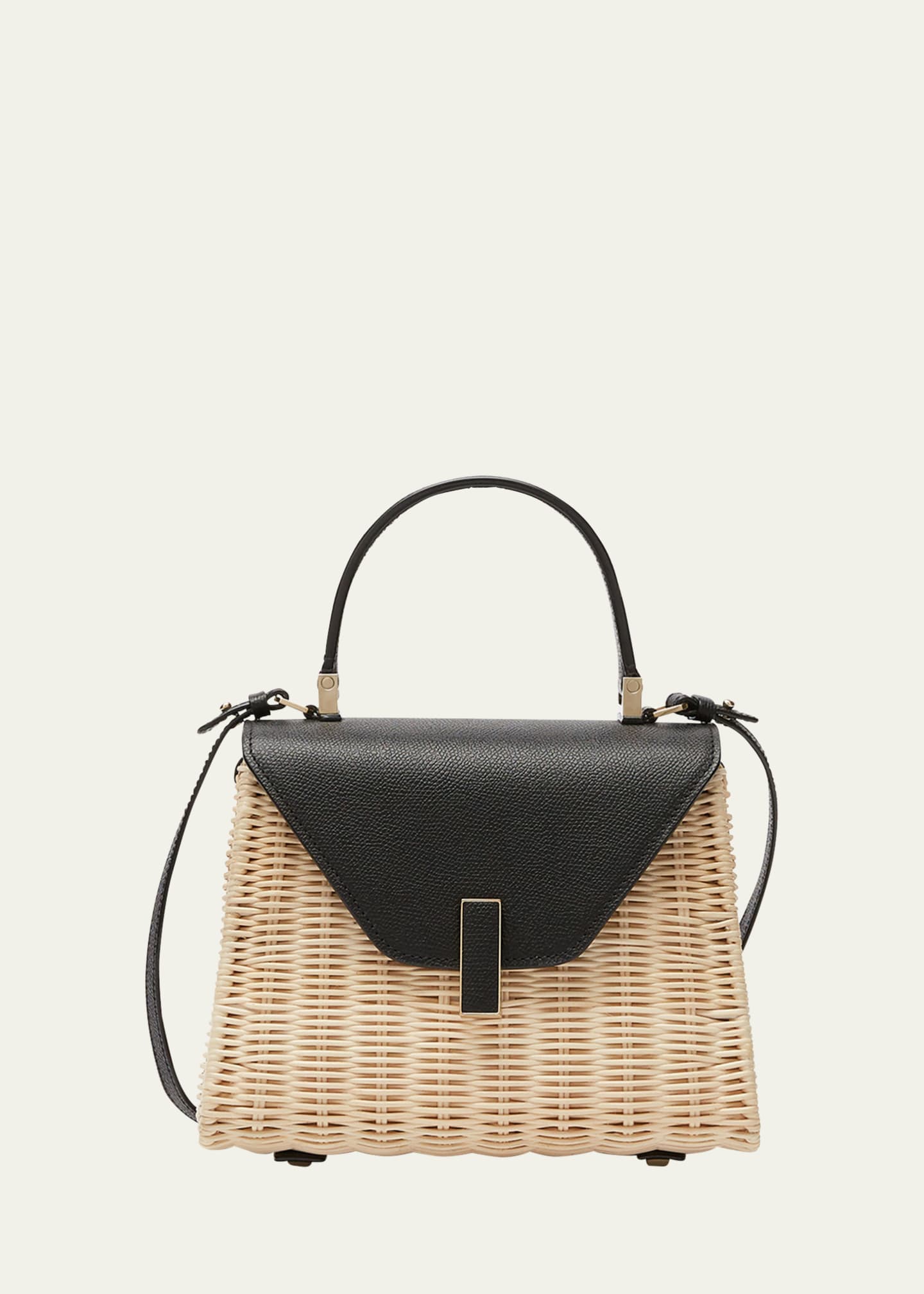 Valextra Iside Small Wicker Top-Handle Bag Image 1 of 5