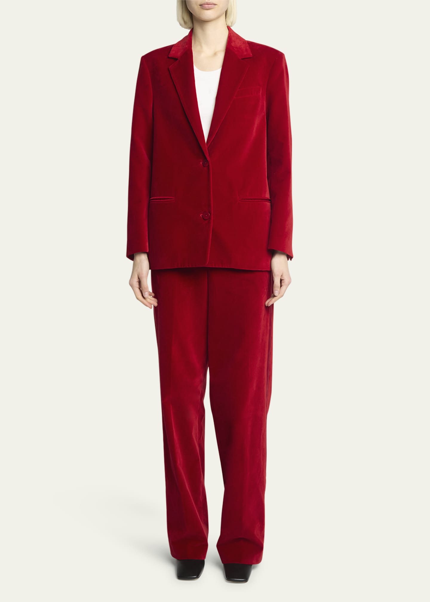 JW Anderson Velvet Single Breasted Jacket Image 2 of 5