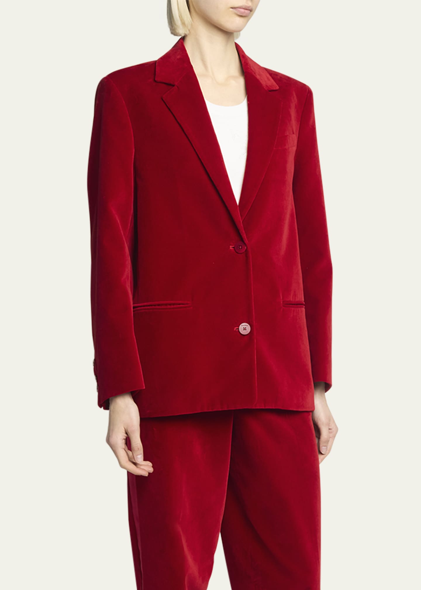 JW Anderson Velvet Single Breasted Jacket Image 4 of 5