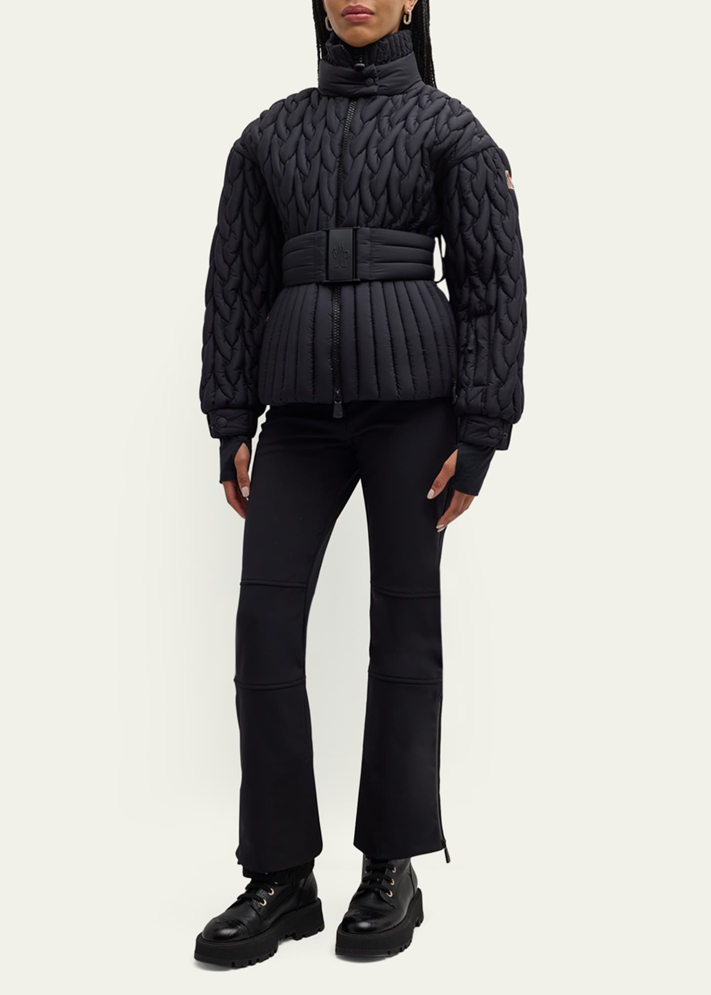 Moncler Grenoble Stretch Fitted Ski Trousers Image 2 of 5