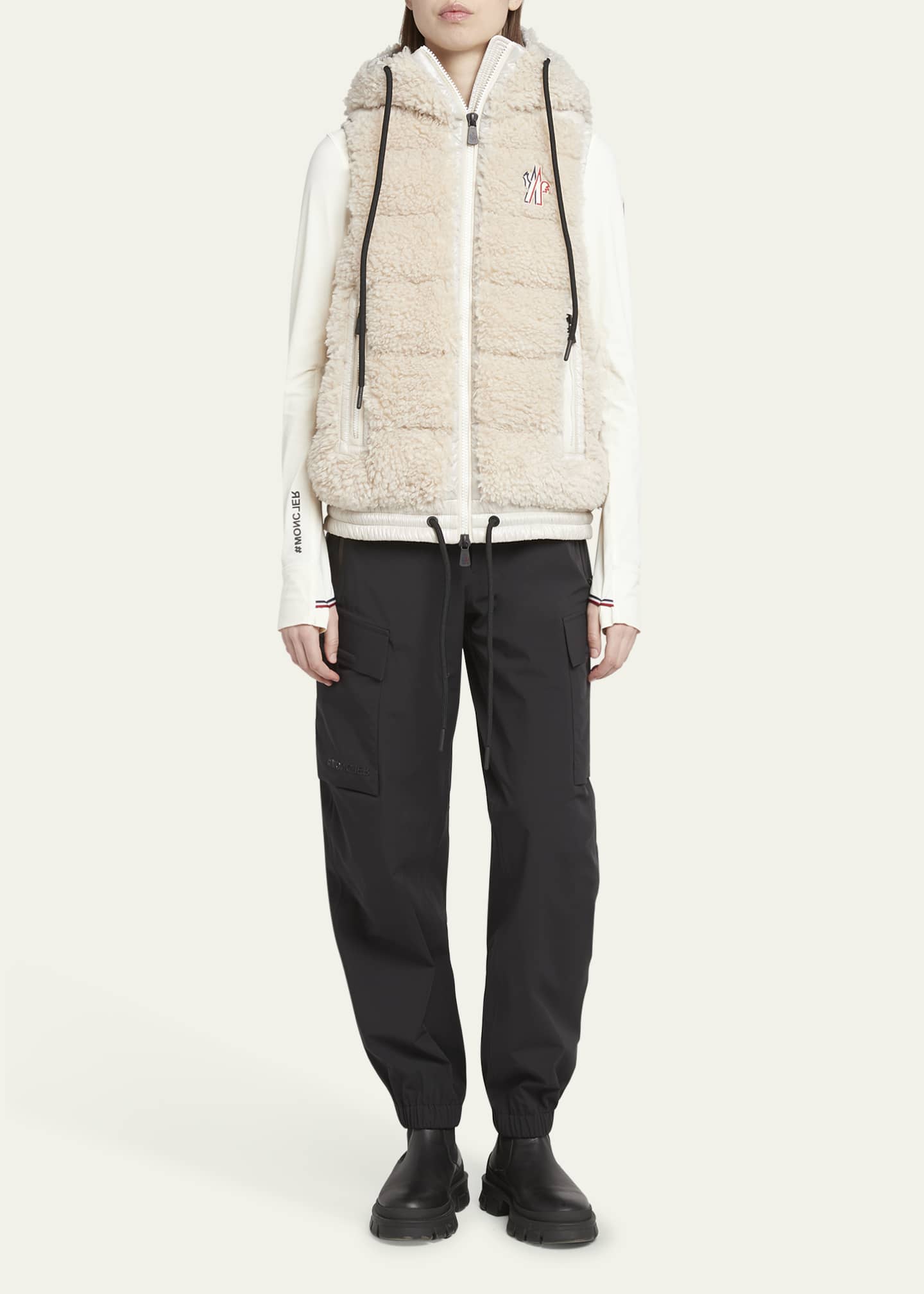 Moncler Grenoble Teddy Fleece Puffer Vest Image 2 of 5