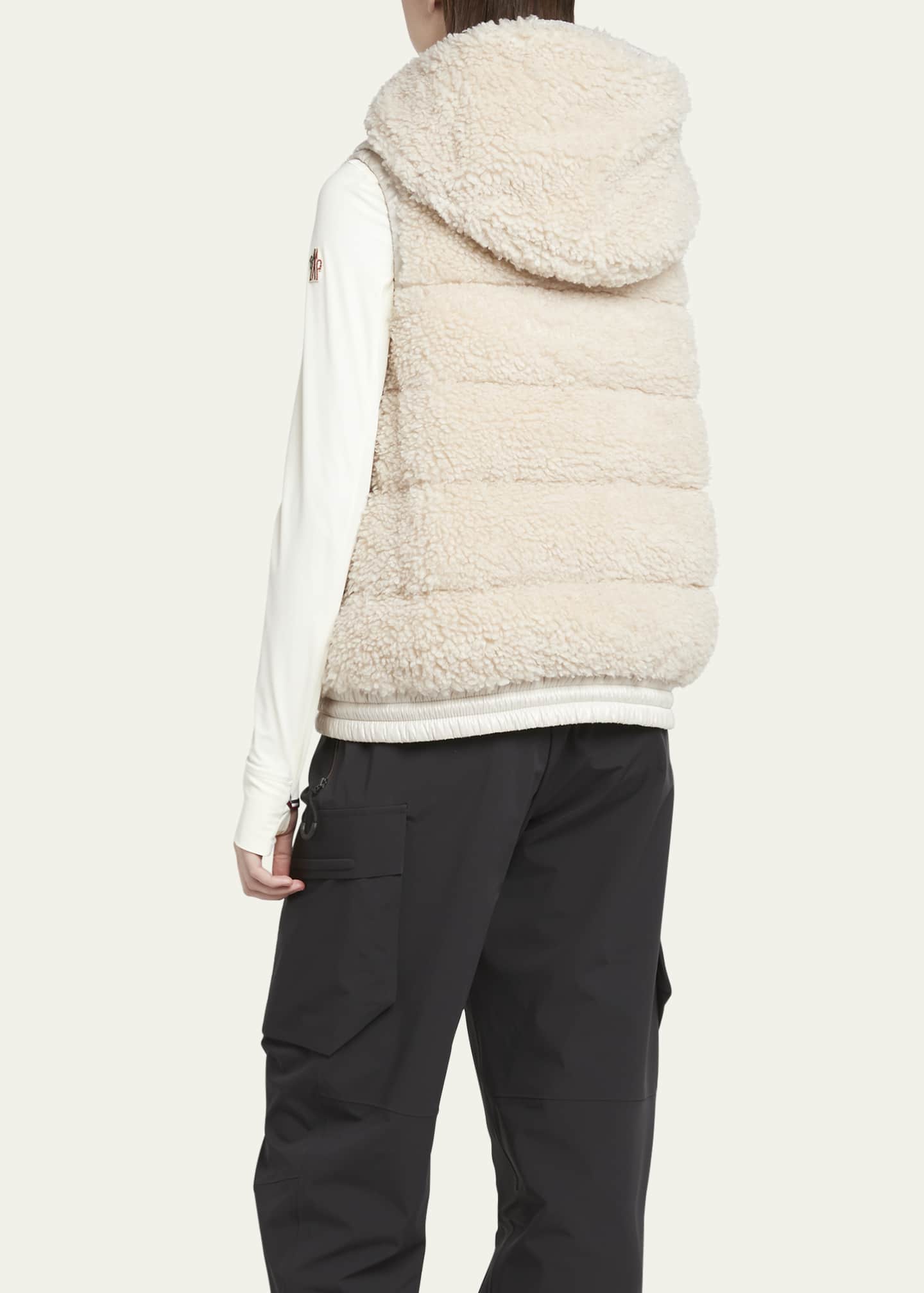 Moncler Grenoble Teddy Fleece Puffer Vest Image 3 of 5
