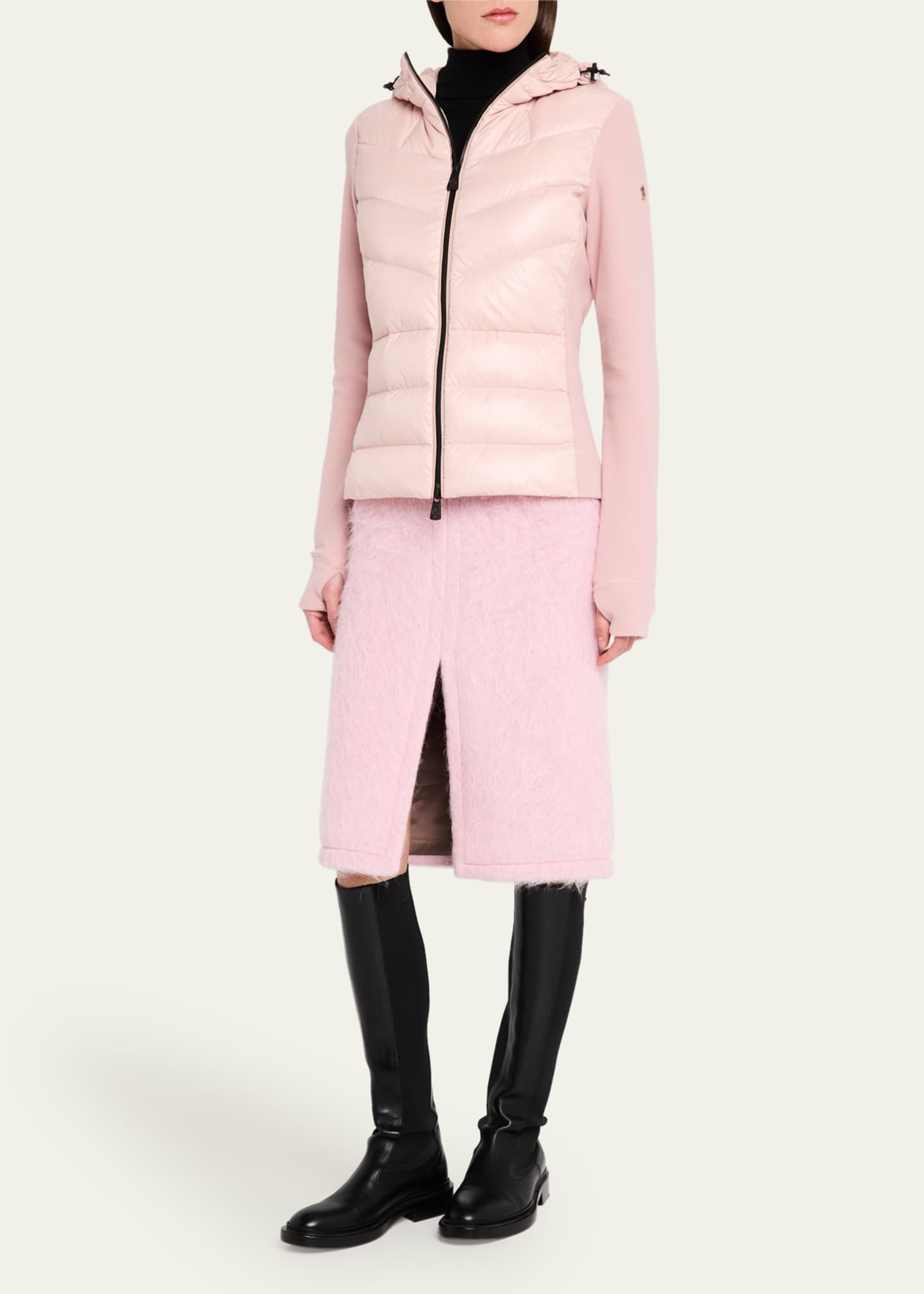 Moncler Grenoble Puffer Polar Fleece Zip-Up Cardigan Image 2 of 5