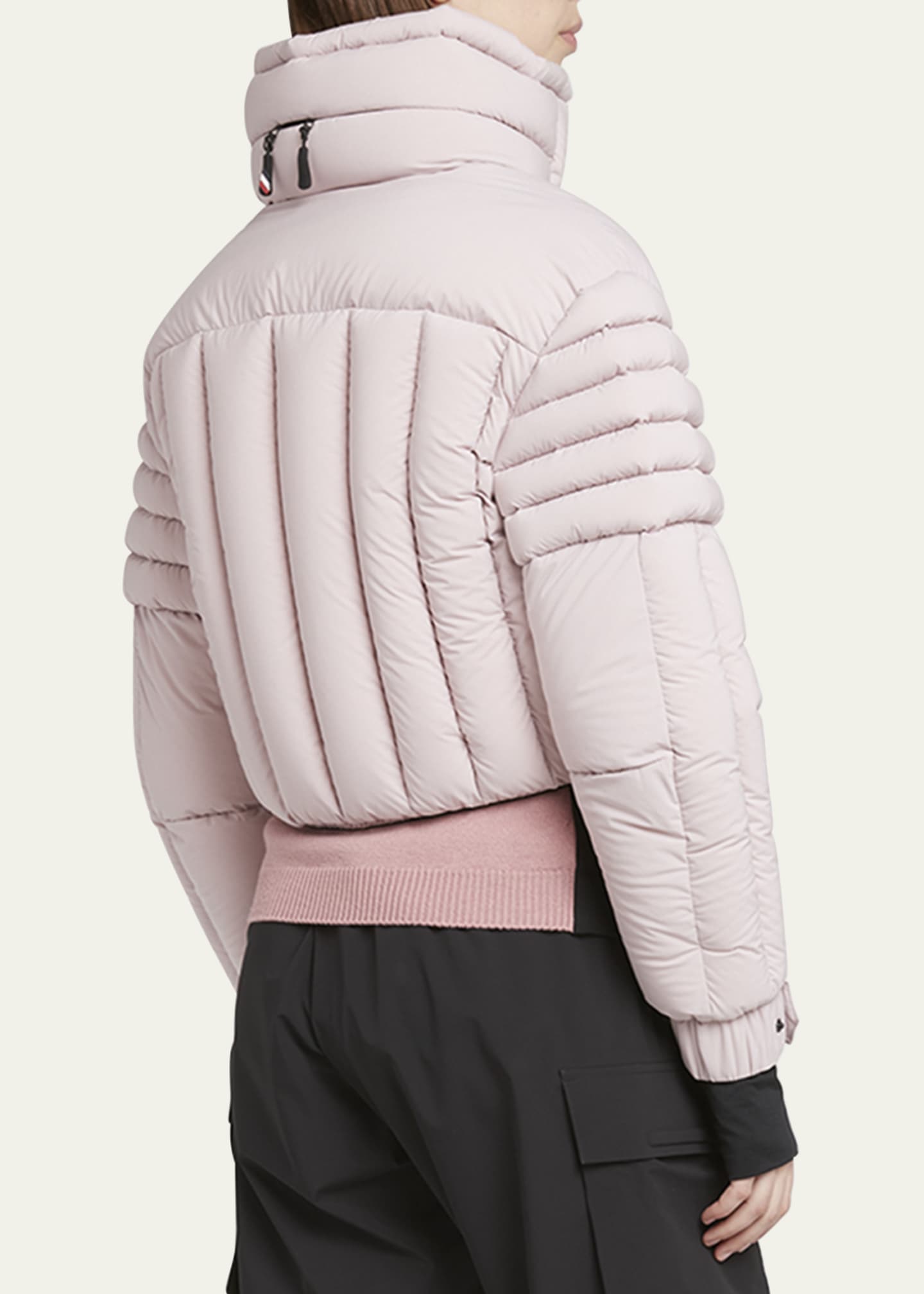 Moncler Grenoble Flims Cropped Puffer Bomber Jacket Image 3 of 5