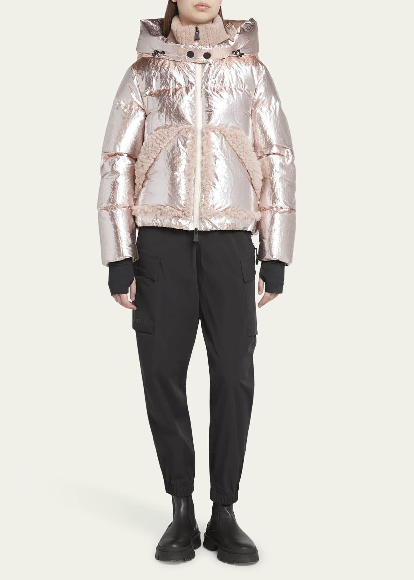 Moncler metallic jacket shop