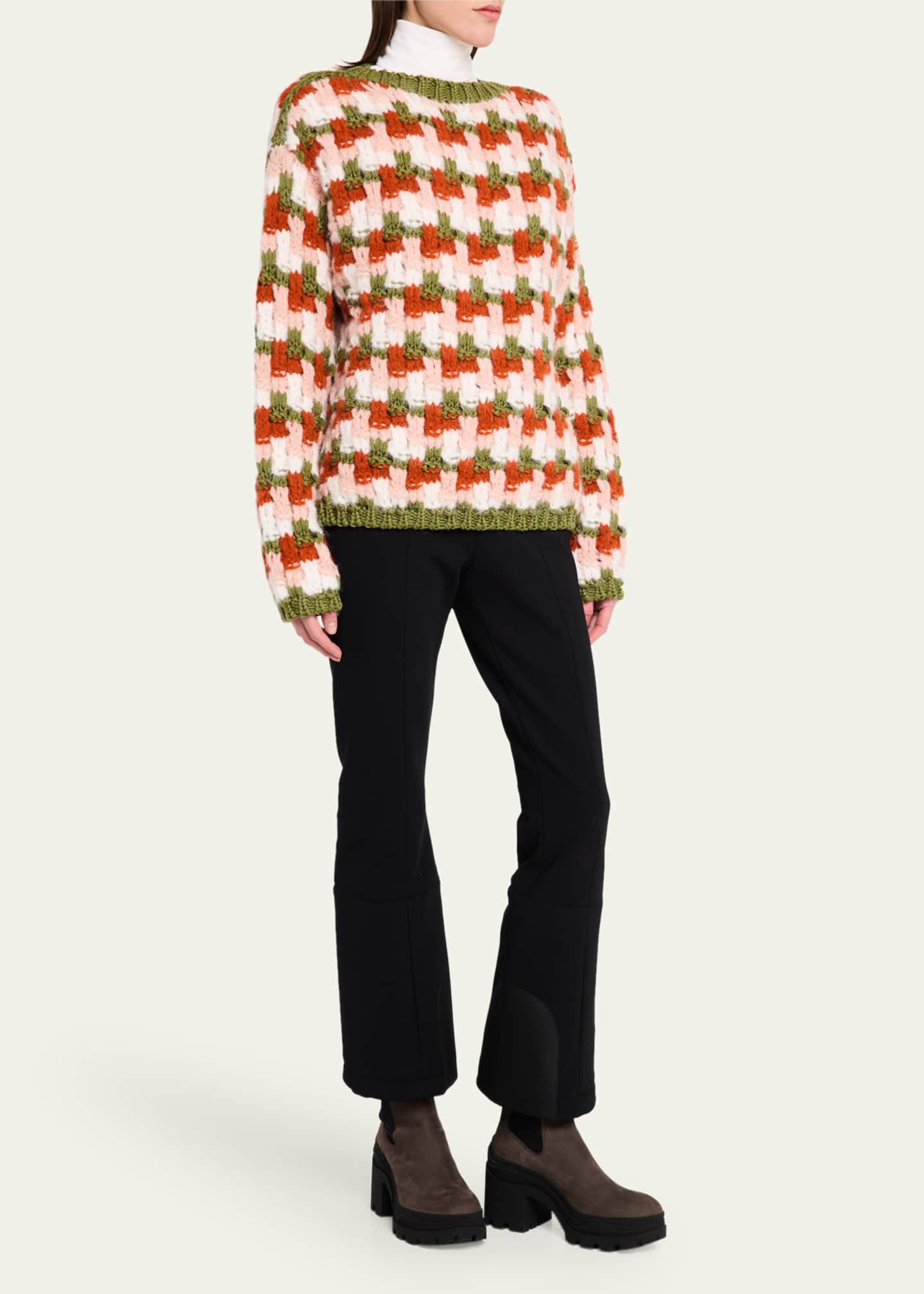 Moncler Grenoble Alpaca-Blend Crewneck Sweater Image 2 of 5
