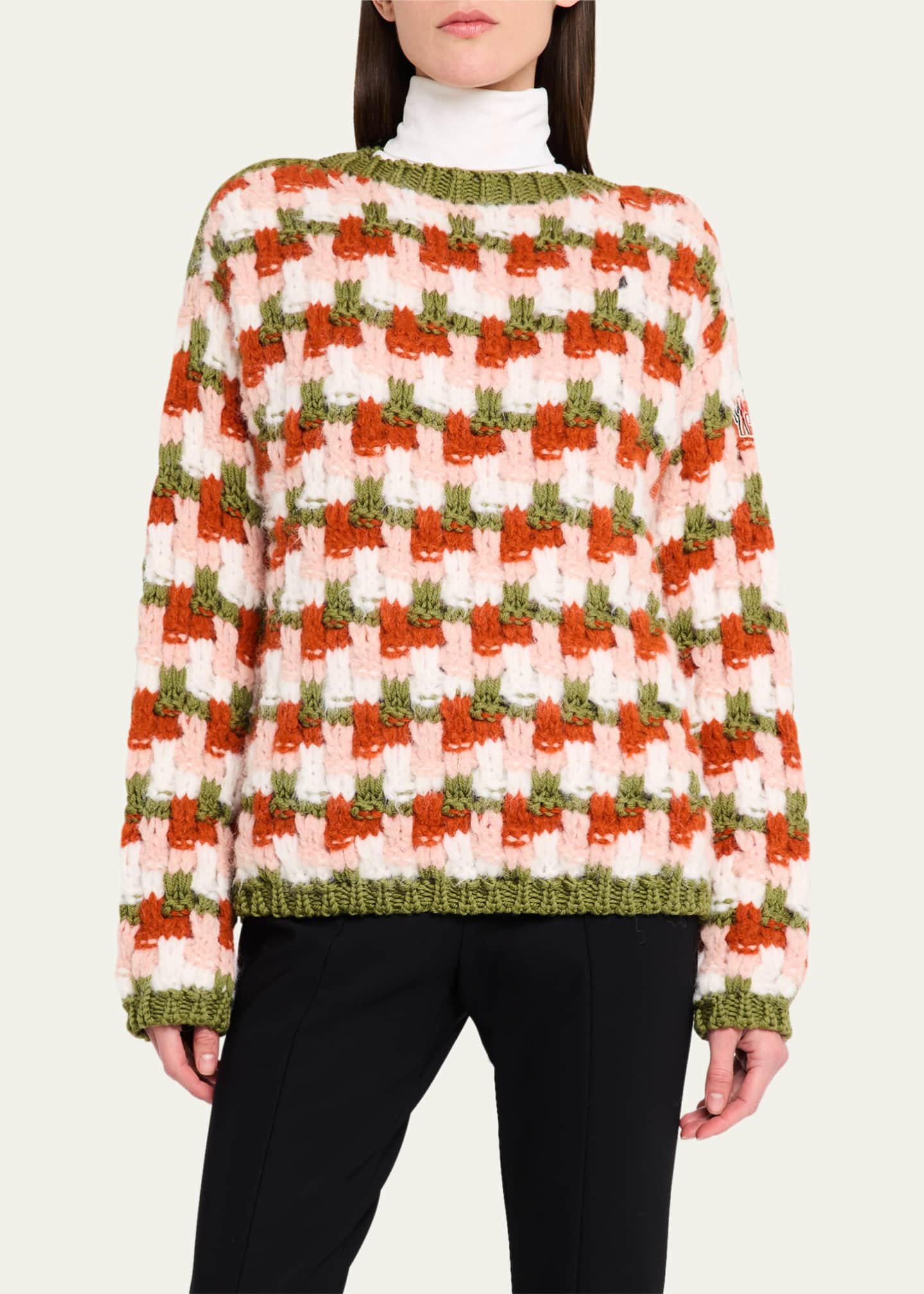 Moncler Grenoble Alpaca-Blend Crewneck Sweater Image 4 of 5