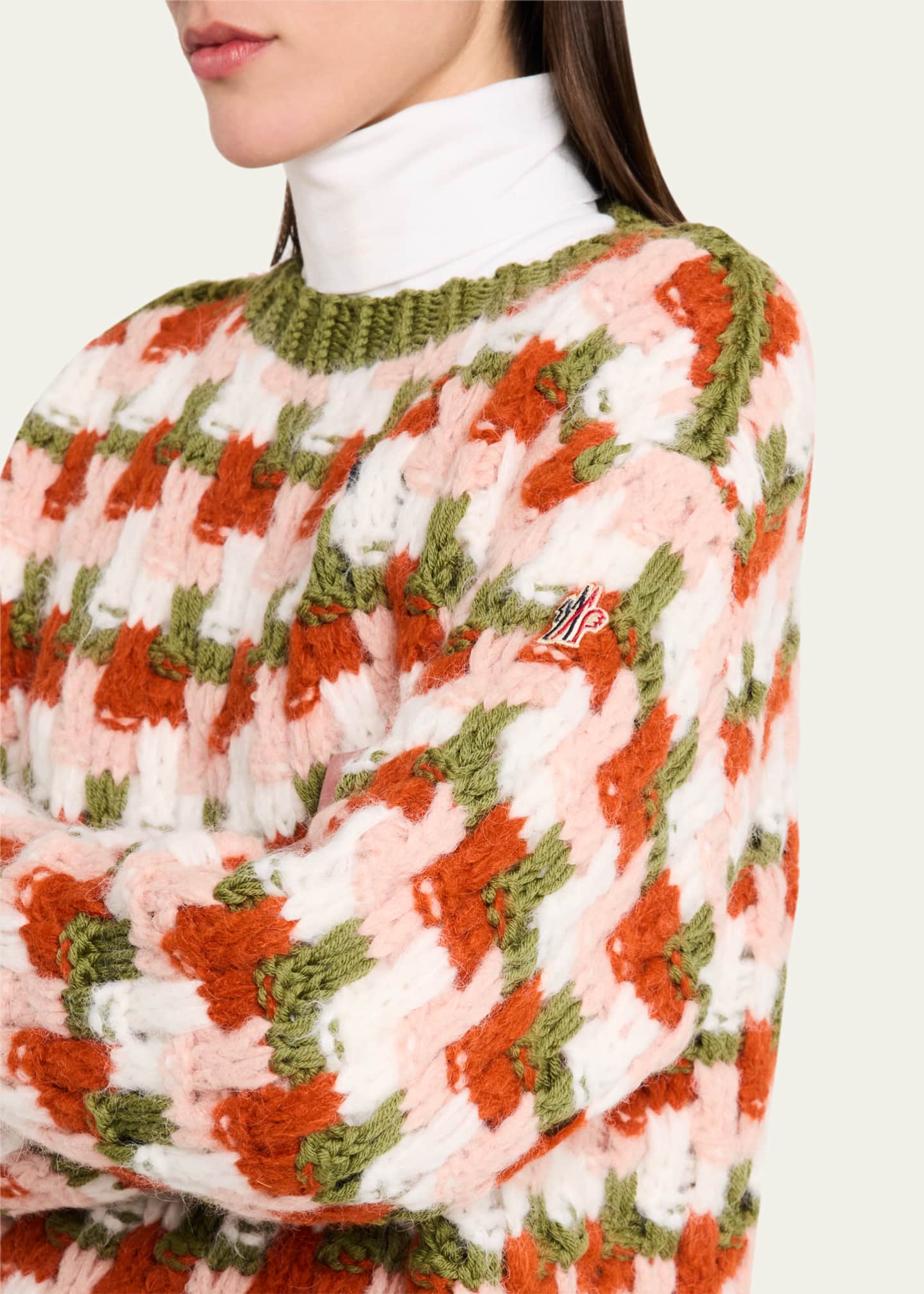 Moncler Grenoble Alpaca-Blend Crewneck Sweater Image 5 of 5