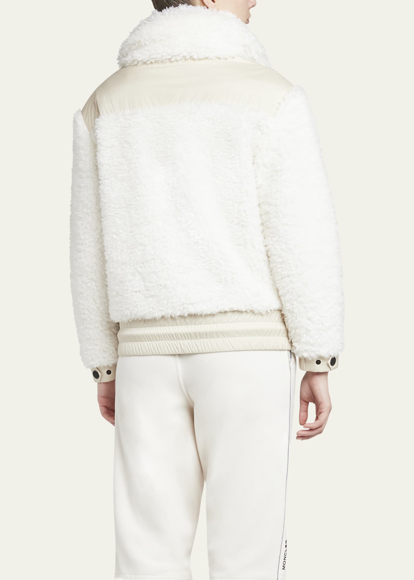 Moncler Grenoble Teddy Fleece Puffer Jacket Image 3 of 5
