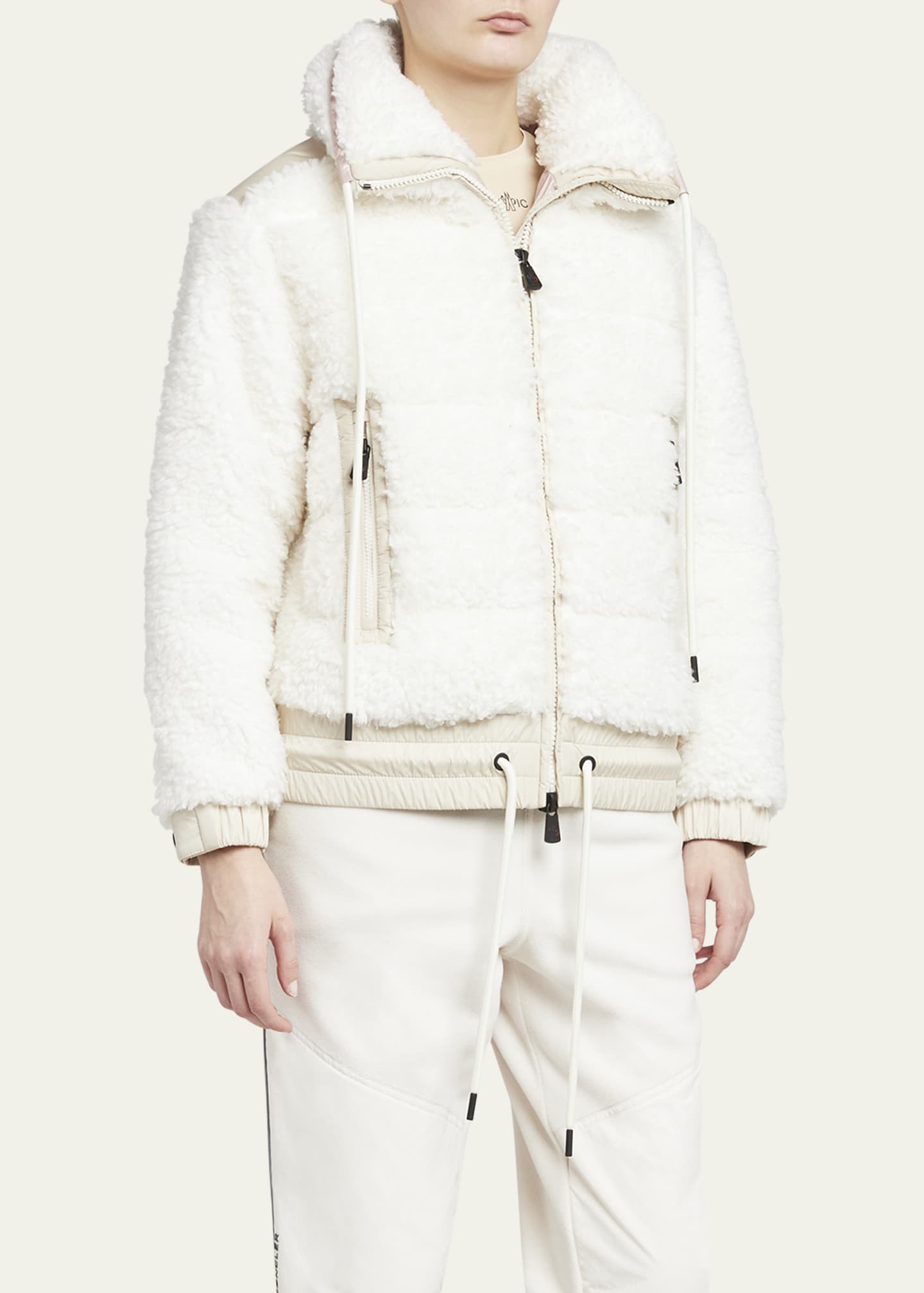 Moncler Grenoble Teddy Fleece Puffer Jacket Image 4 of 5