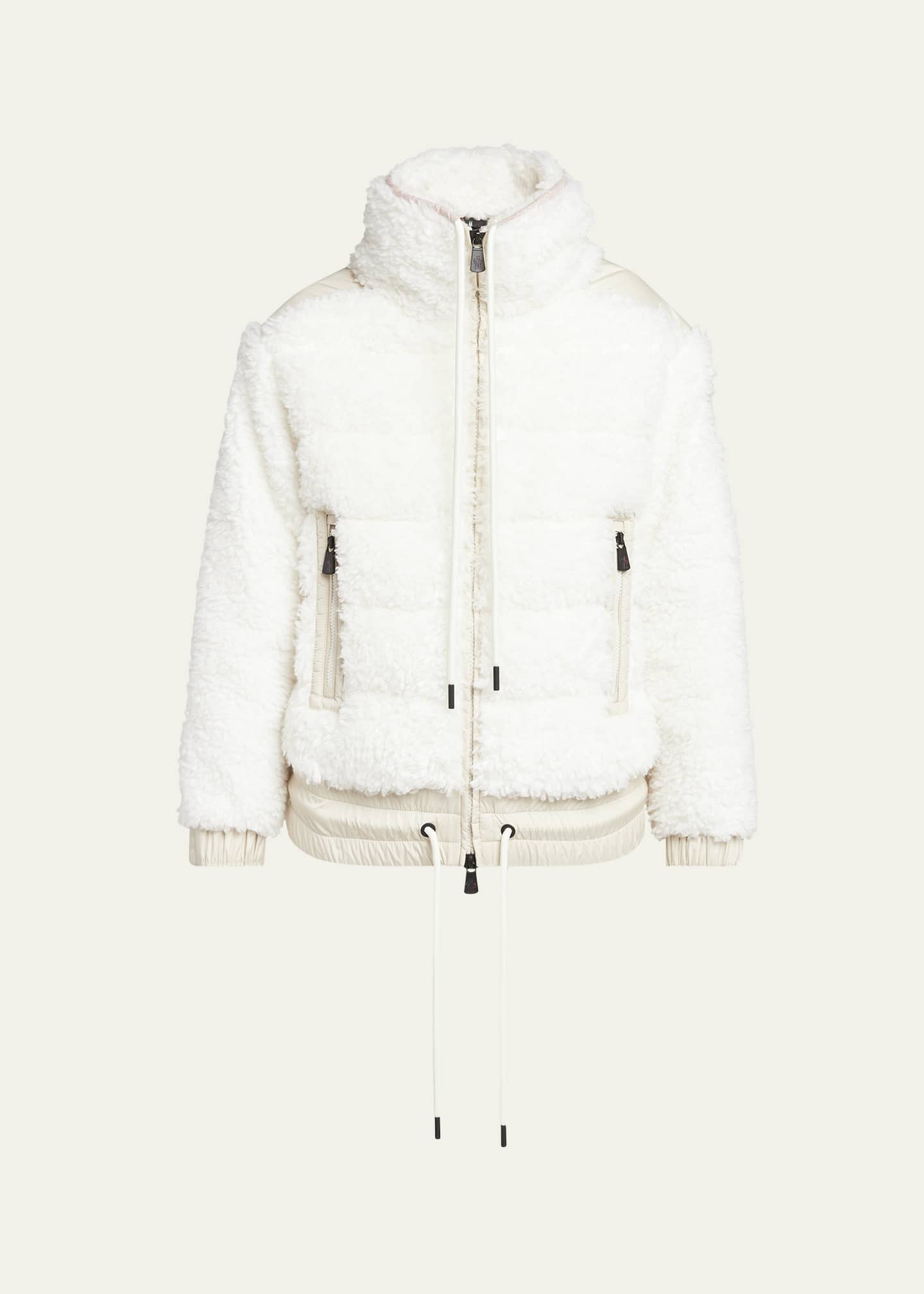 Moncler Grenoble Teddy Fleece Puffer Jacket Image 1 of 5