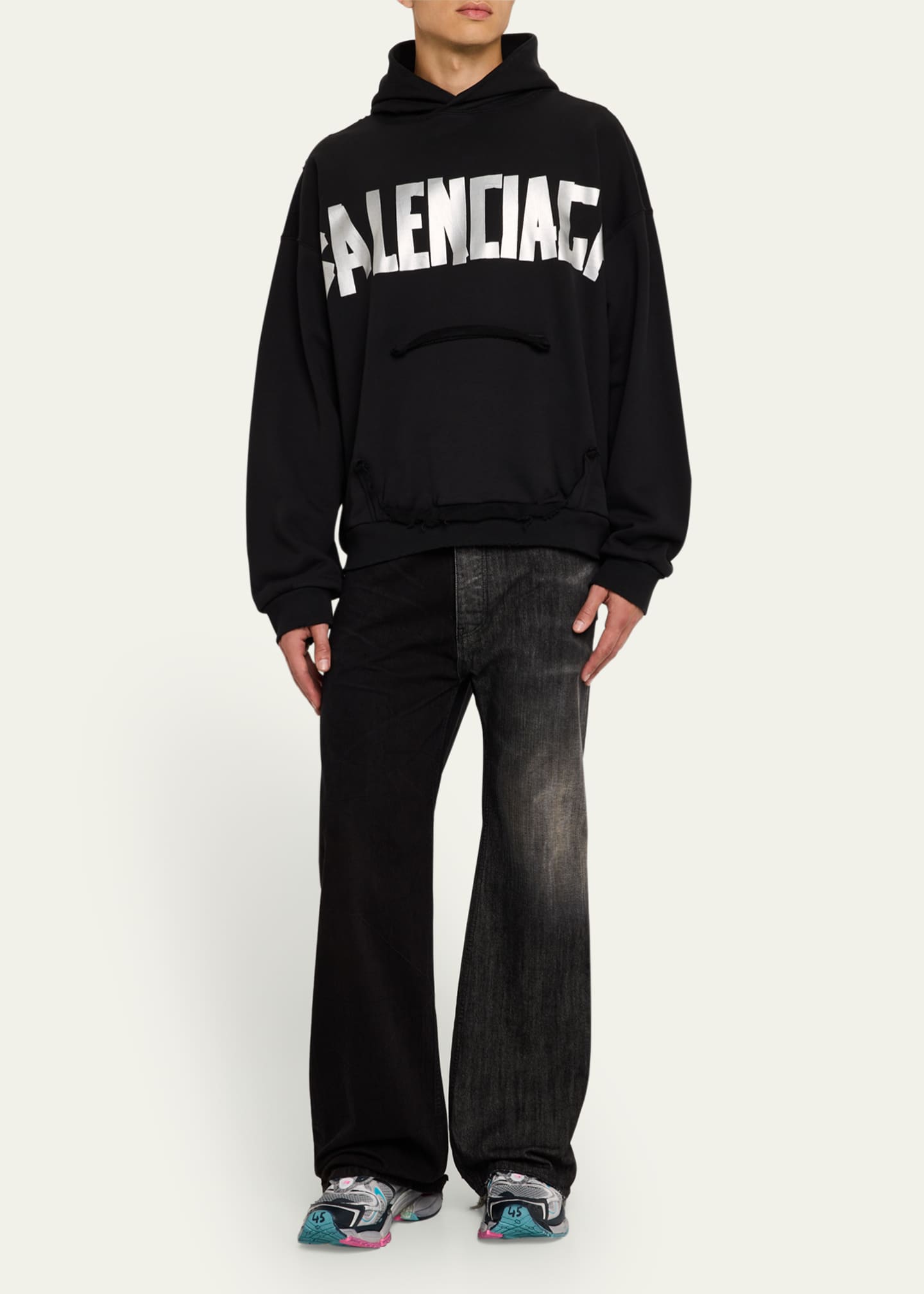 Balenciaga Men's Mesh Runner 2 Sneakers Image 3 of 6