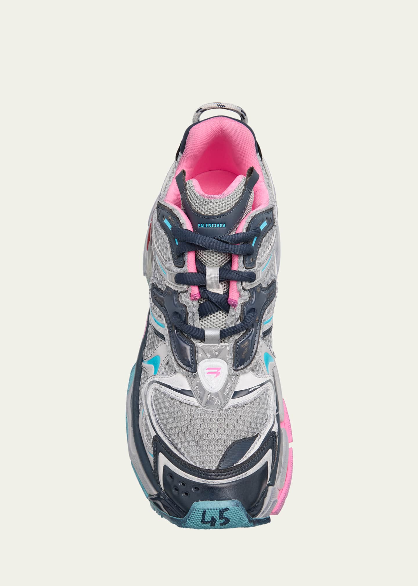 Balenciaga Men's Mesh Runner 2 Sneakers Image 6 of 6