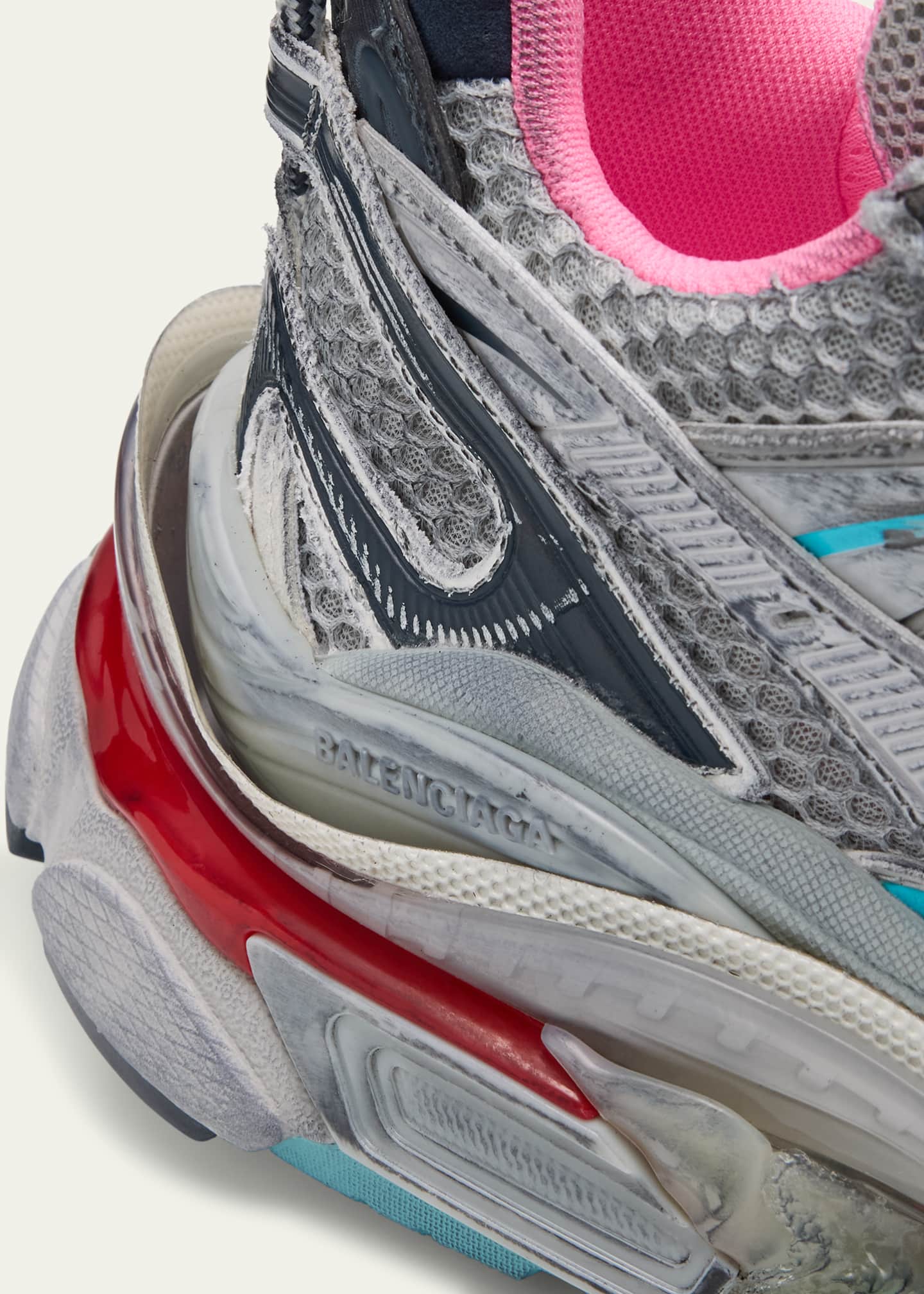 Balenciaga Men's Mesh Runner 2 Sneakers Image 5 of 6