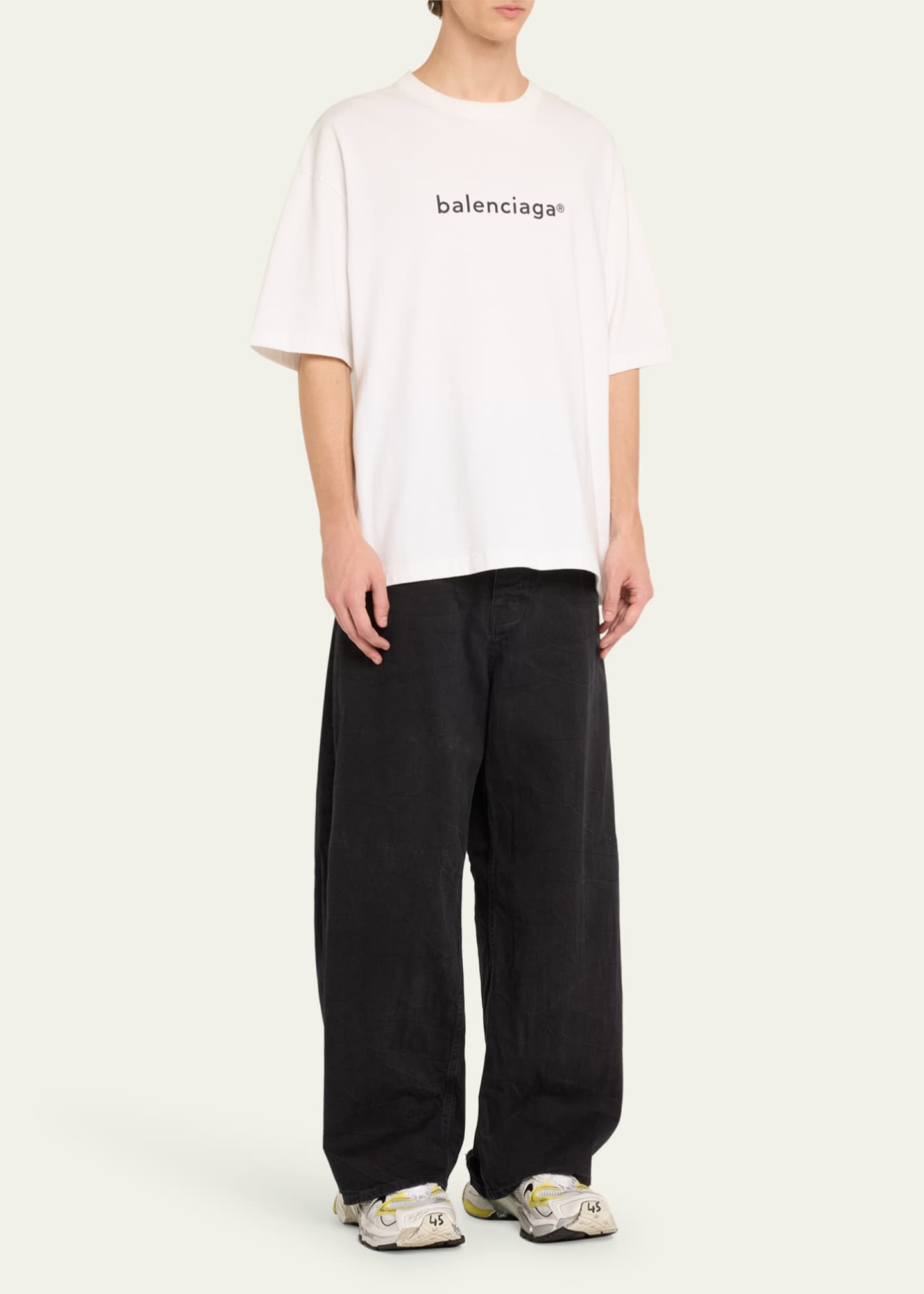 Balenciaga Men's Mesh Runner 2 Sneakers Image 3 of 6