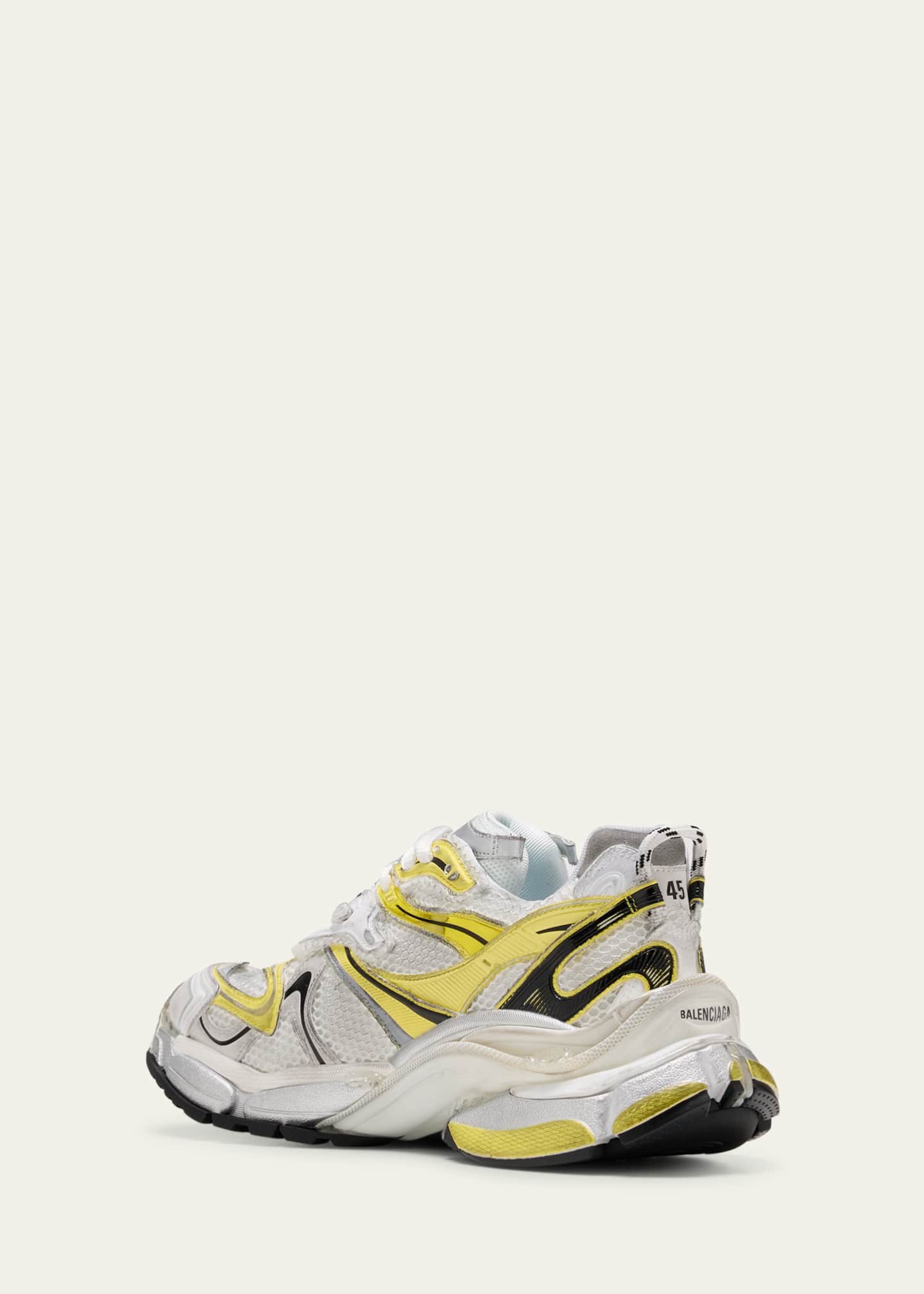 Balenciaga Men's Mesh Runner 2 Sneakers Image 4 of 6