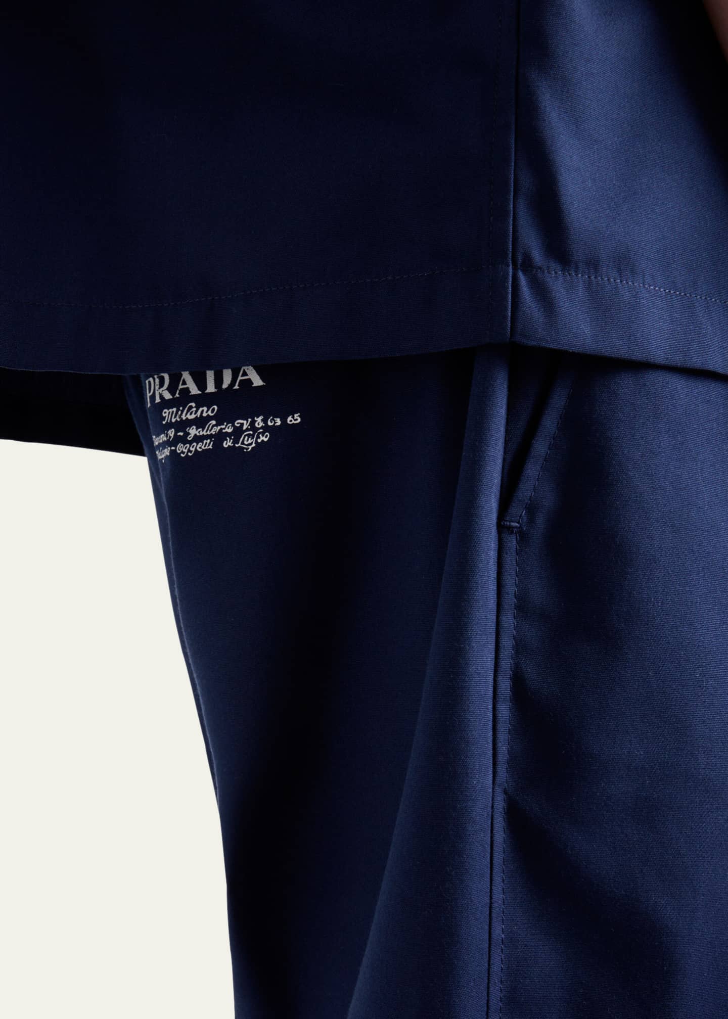 Prada Men's Poplin Archive Logo Pants Image 4 of 4