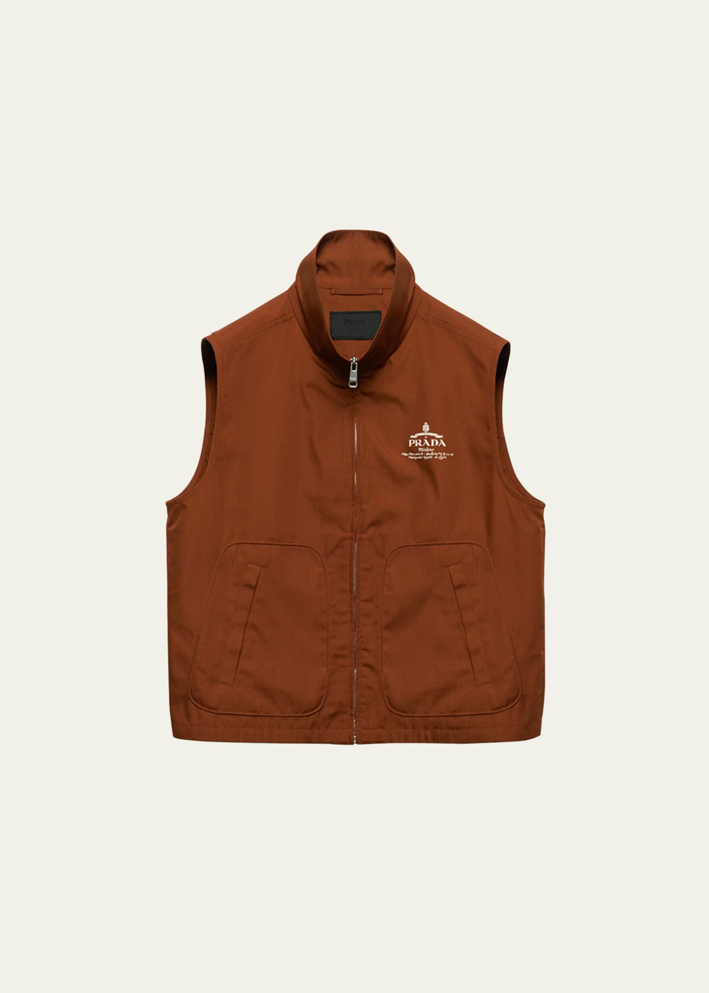 Prada Men's Archive Cotton-Blend Vest Image 1 of 4
