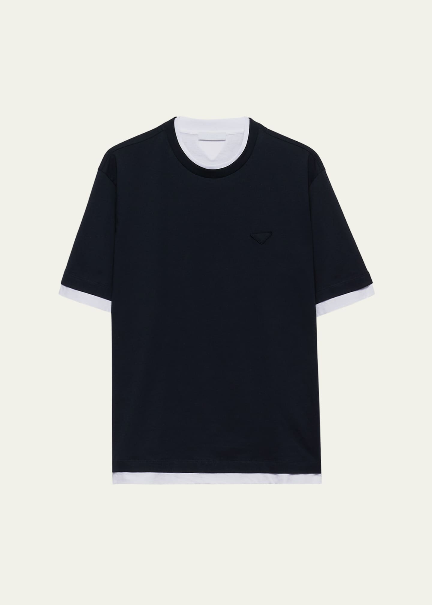 Prada Men's Double-Layer T-Shirt - Bergdorf Goodman