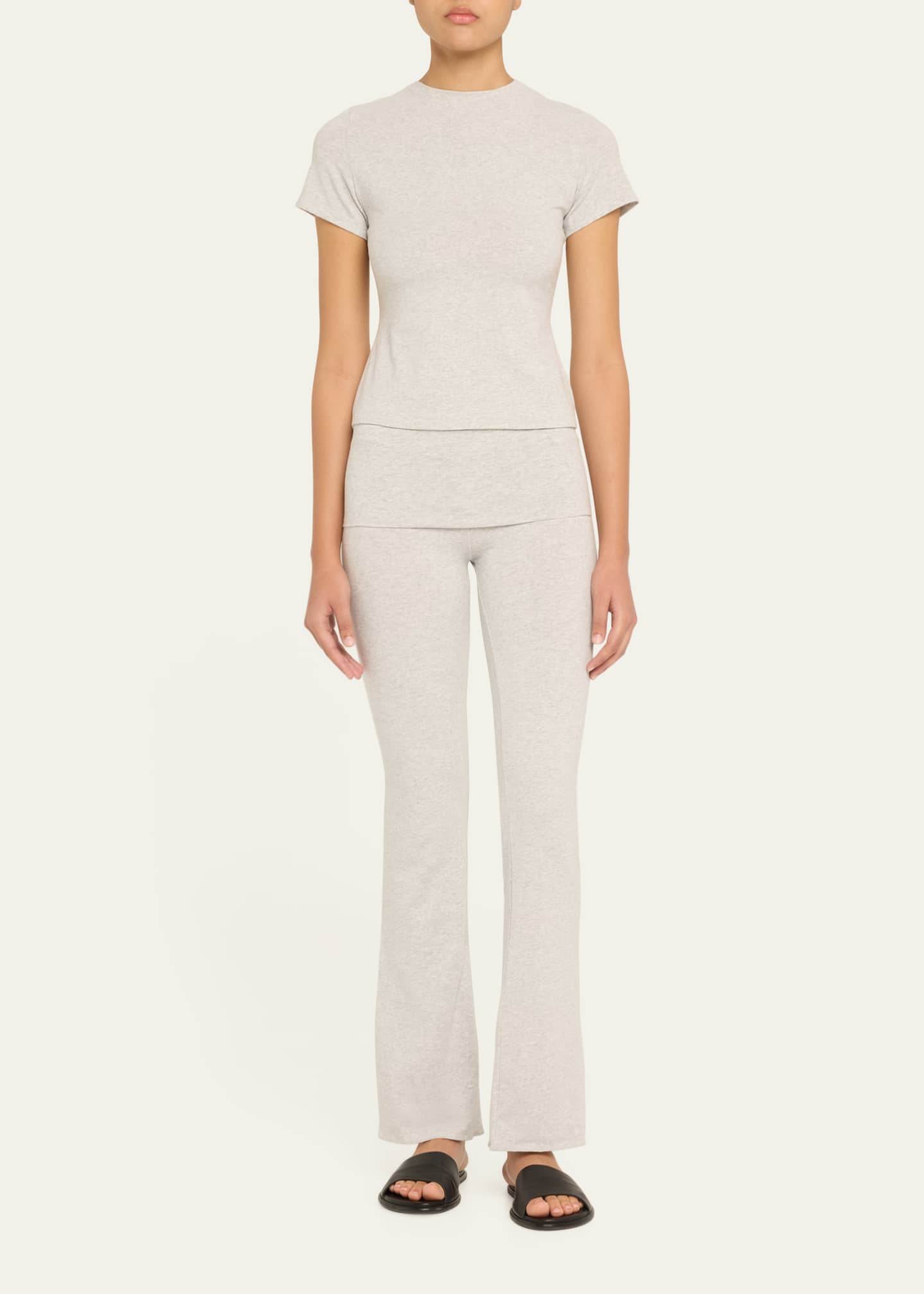 SKIMS Cotton Jersey Crewneck T-Shirt Image 2 of 5