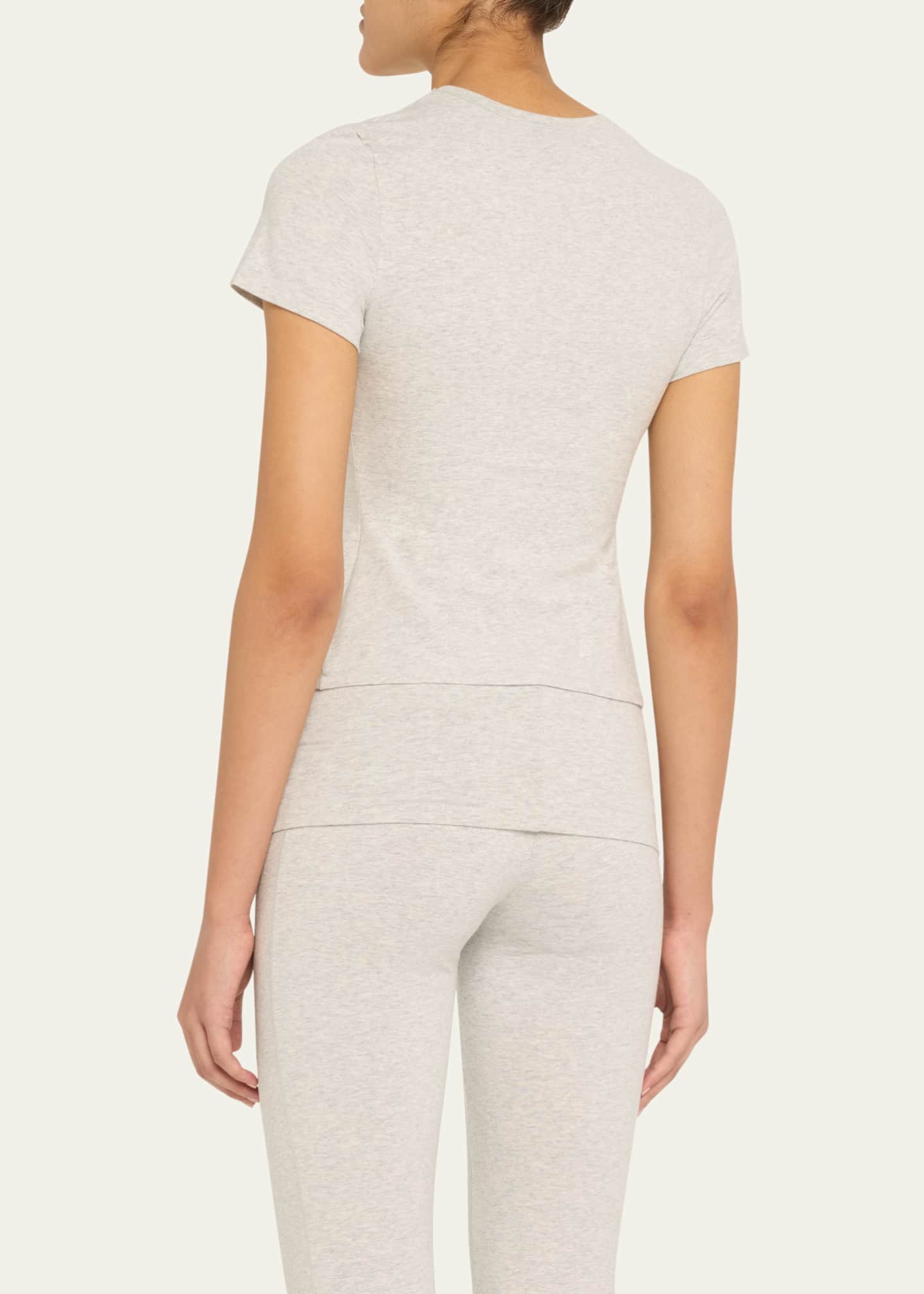 SKIMS Cotton Jersey Crewneck T-Shirt Image 3 of 5